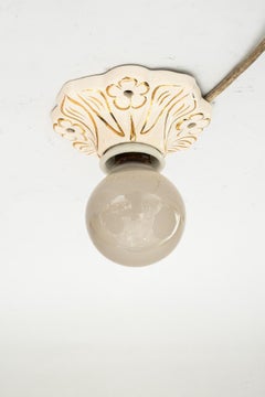 Small art deco ceramic ceiling lamp around 1920