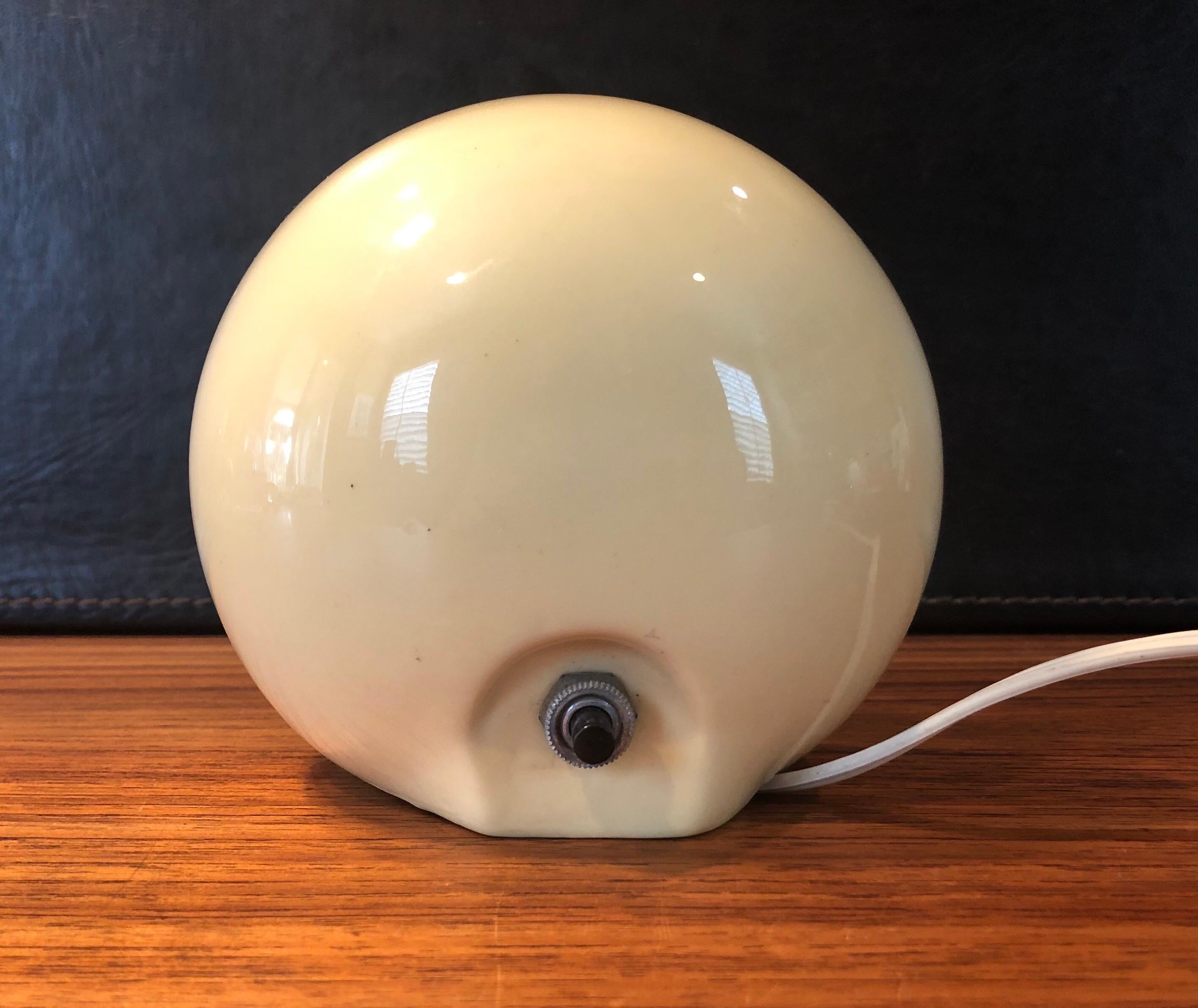 Small Art Deco Ceramic Lamp with Face 2