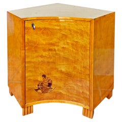 Small Art Deco corner cabinet – Sweden 1930