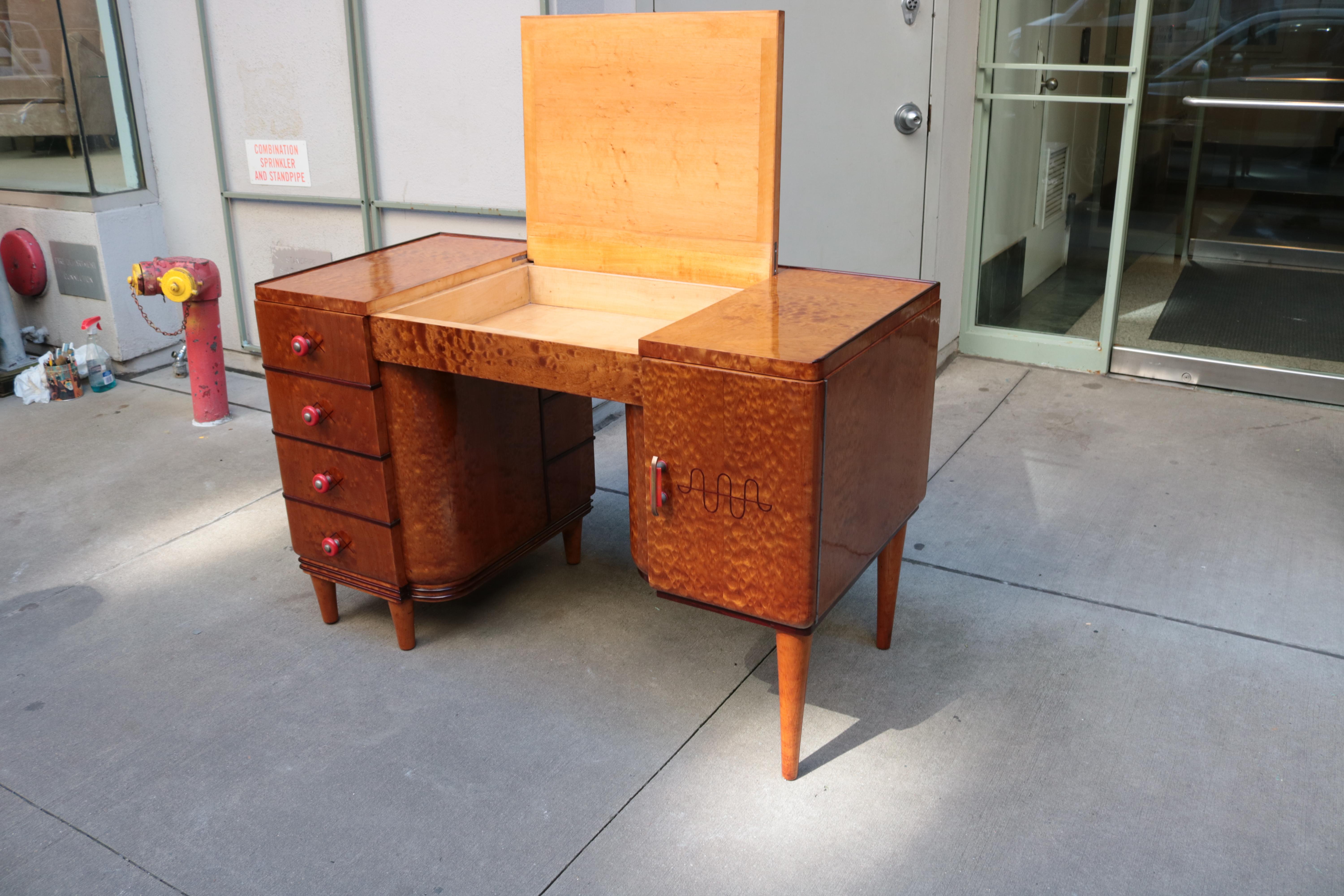 Mid-20th Century Small Art Deco Desk For Sale