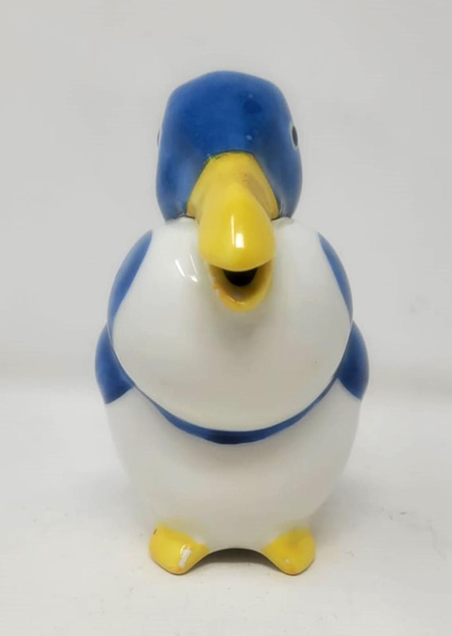 Small Art Deco Duck Pitcher In Limoges Porcelain by Edouard-Marcel Sandoz, 1916 For Sale 1