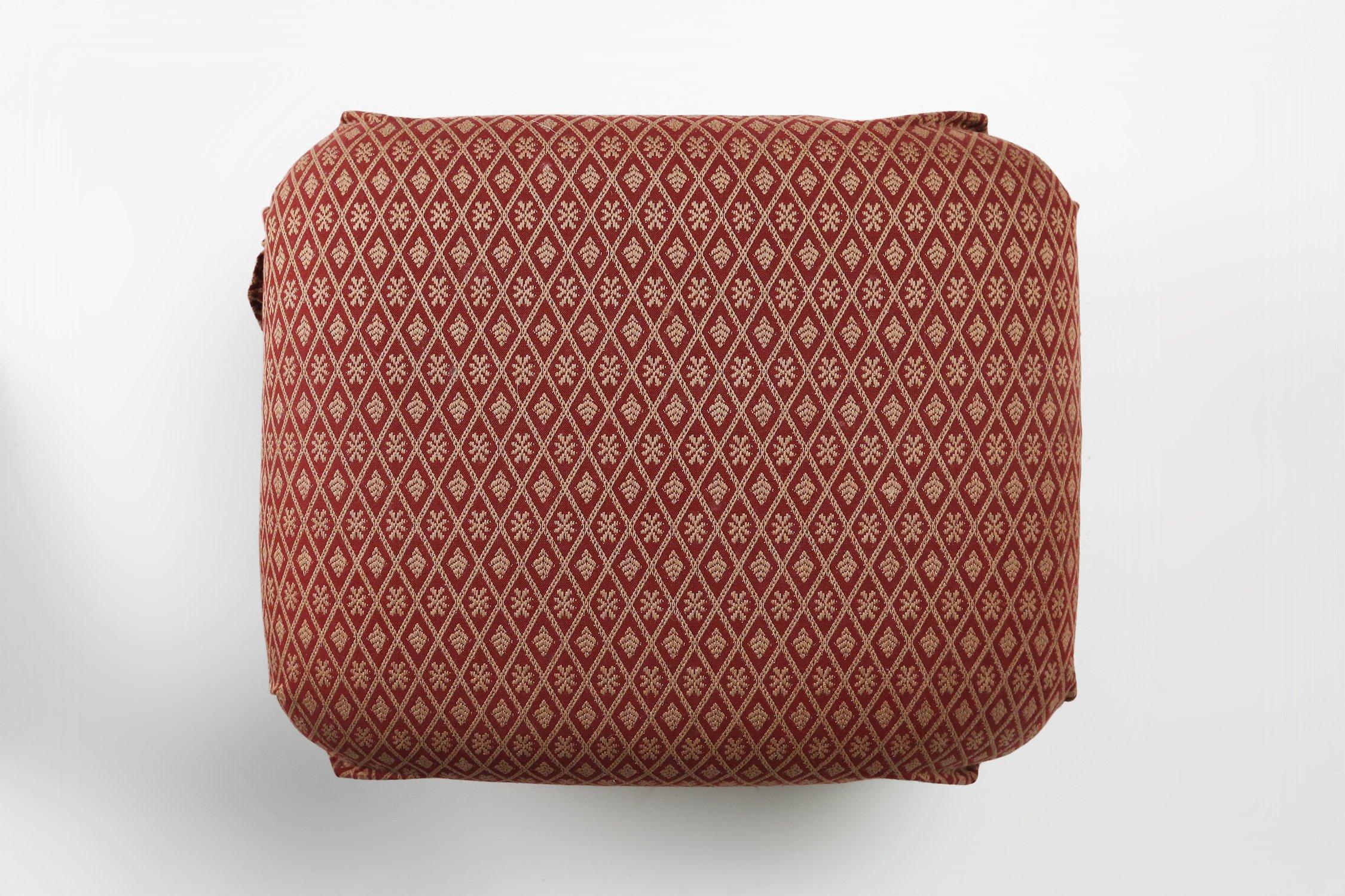Small Art Deco Footstool with Original Upholstery, France, 1940s For Sale 2