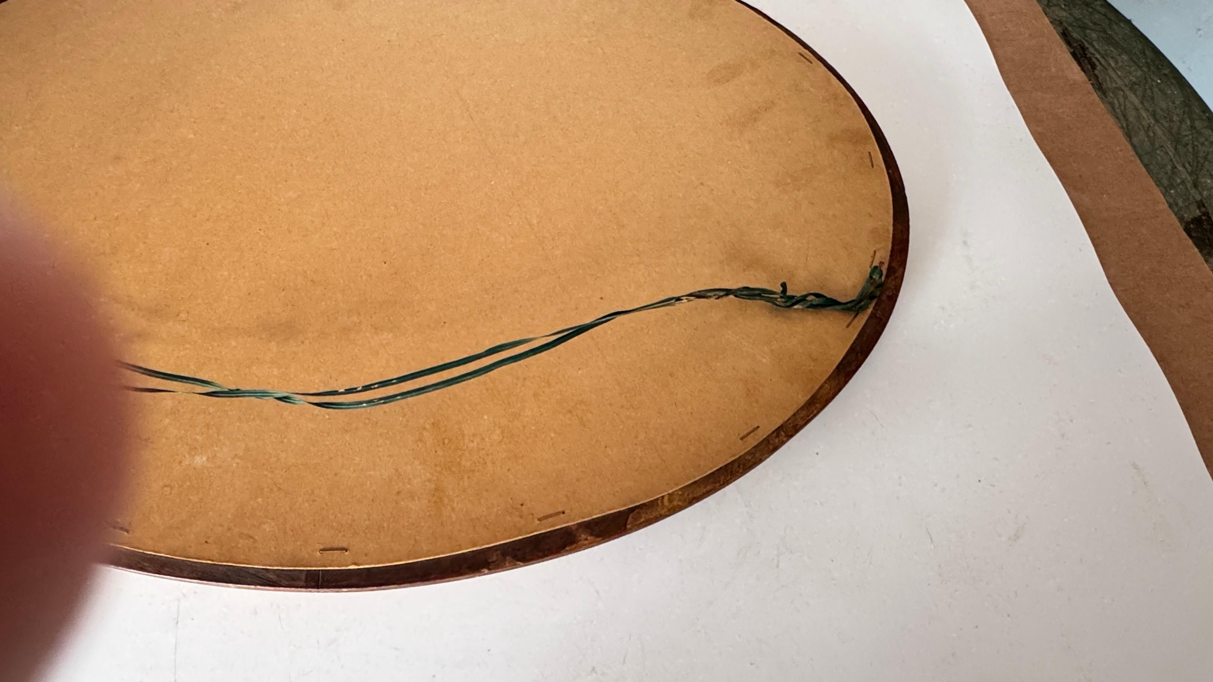 French Small Art Deco Mirror, Gilt and Carved Wood, Gold Color, France XX century For Sale