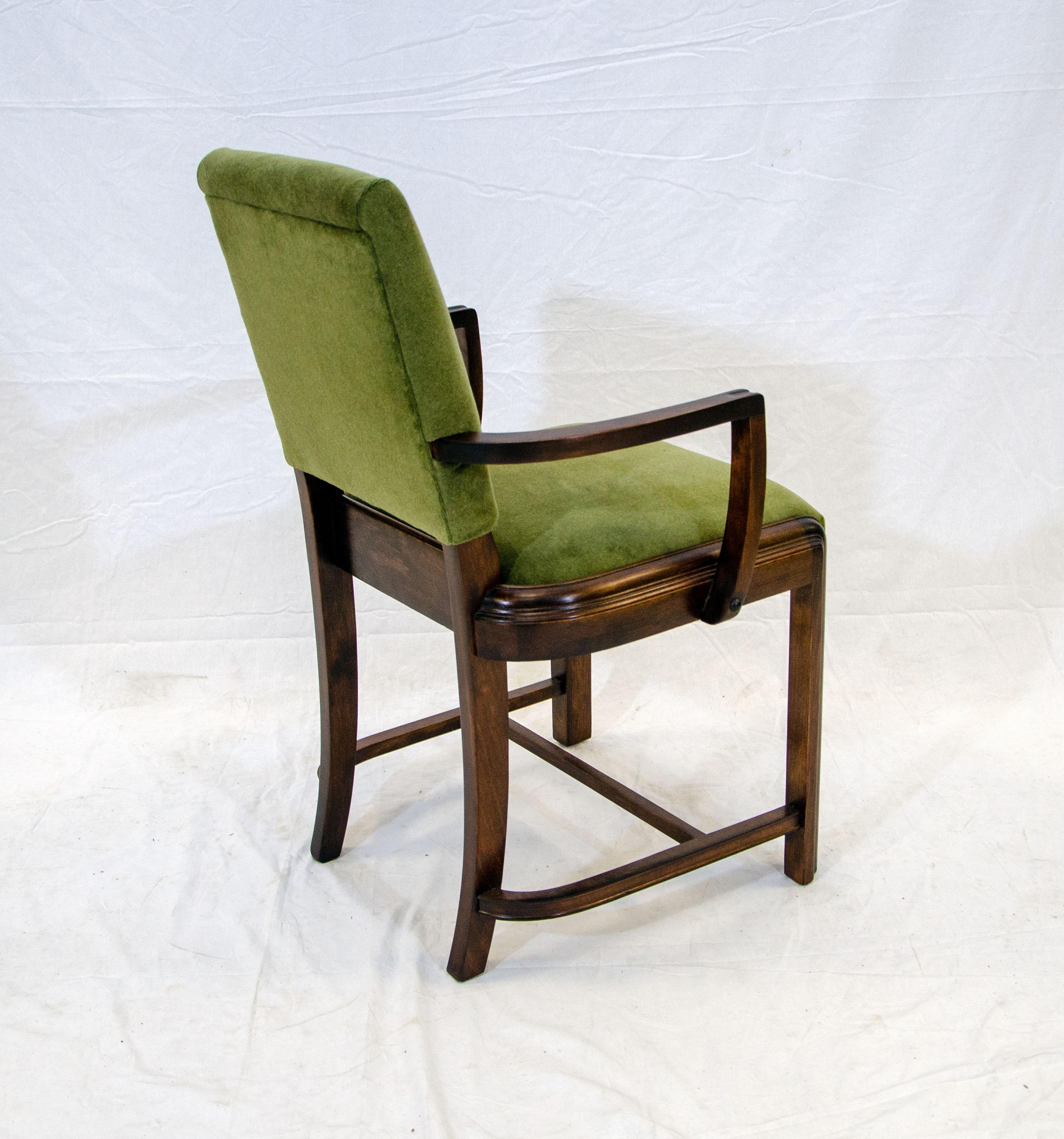 Small Art Deco Occasional or Accent Chair In Good Condition In Crockett, CA