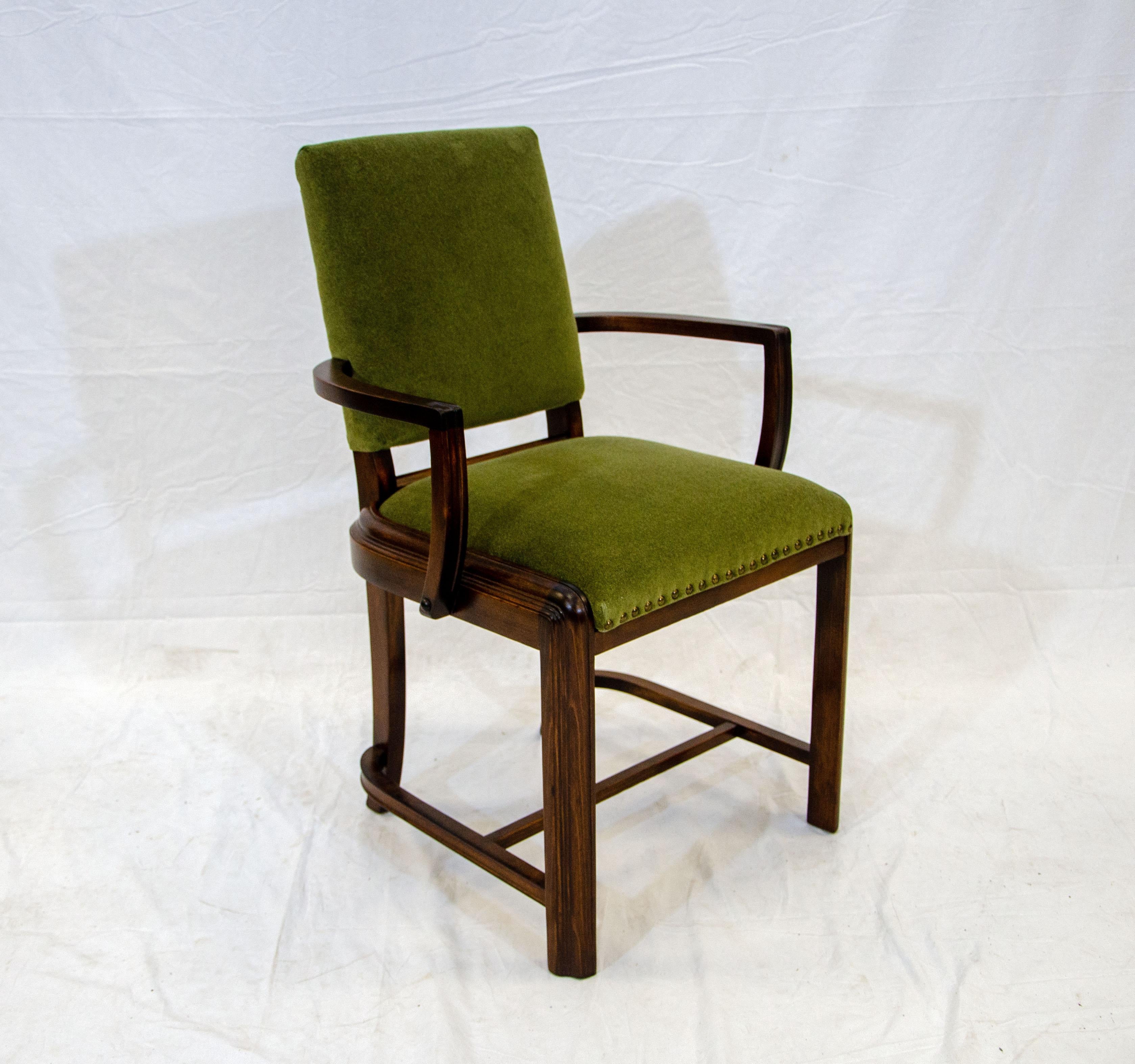 Birch Small Art Deco Occasional or Accent Chair