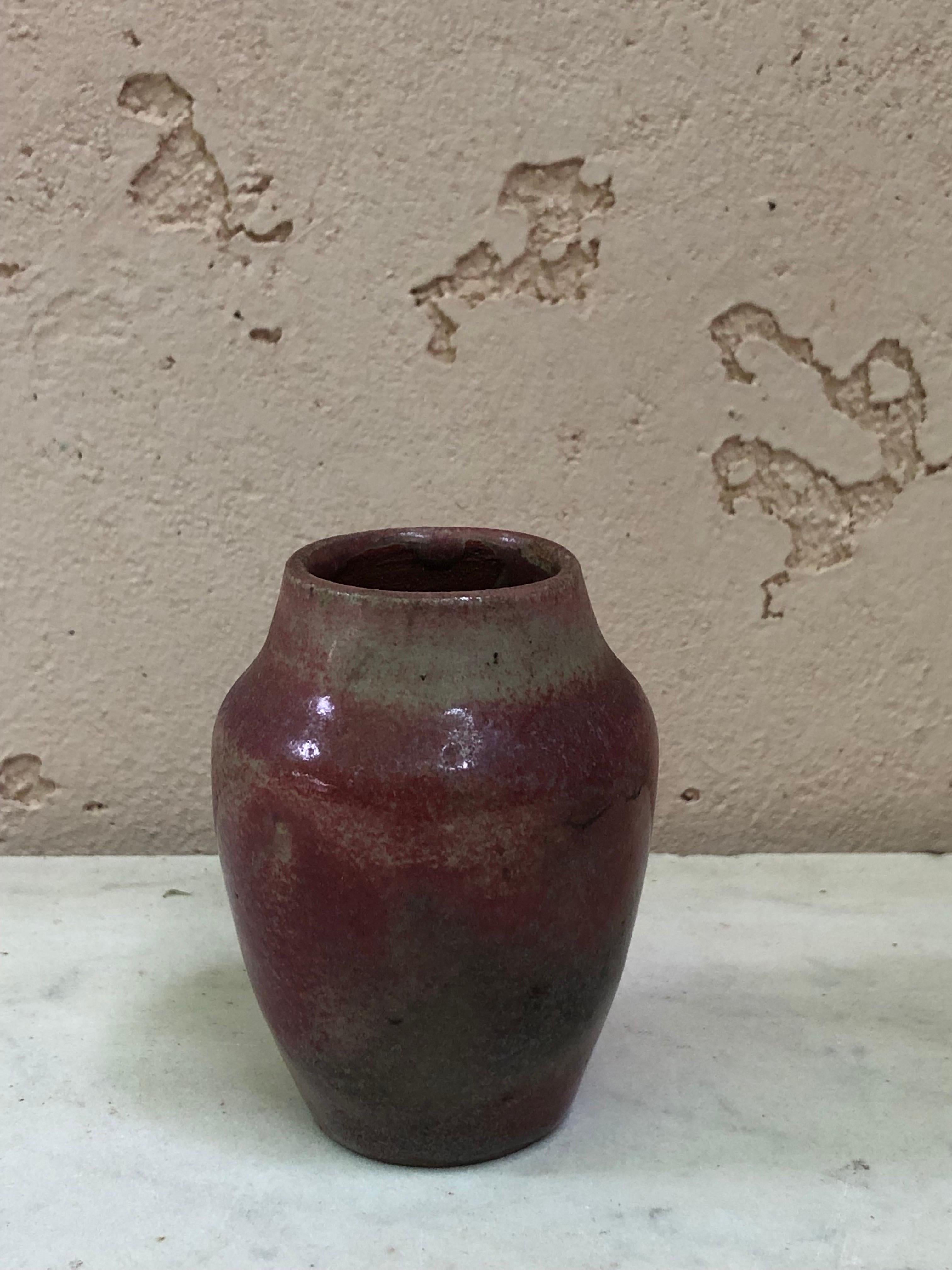 Vase en poterie Art Déco signé Auguste Delaherche Circa 1930.
Numéro 028.