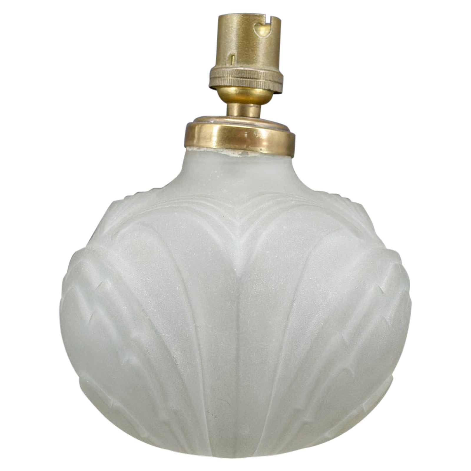 Piccola lampada in vetro stampato Art Déco, Francia, 1925 circa in vendita