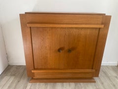 small Art Deco Sideboard in Oak, full restored, circa 1930-1940