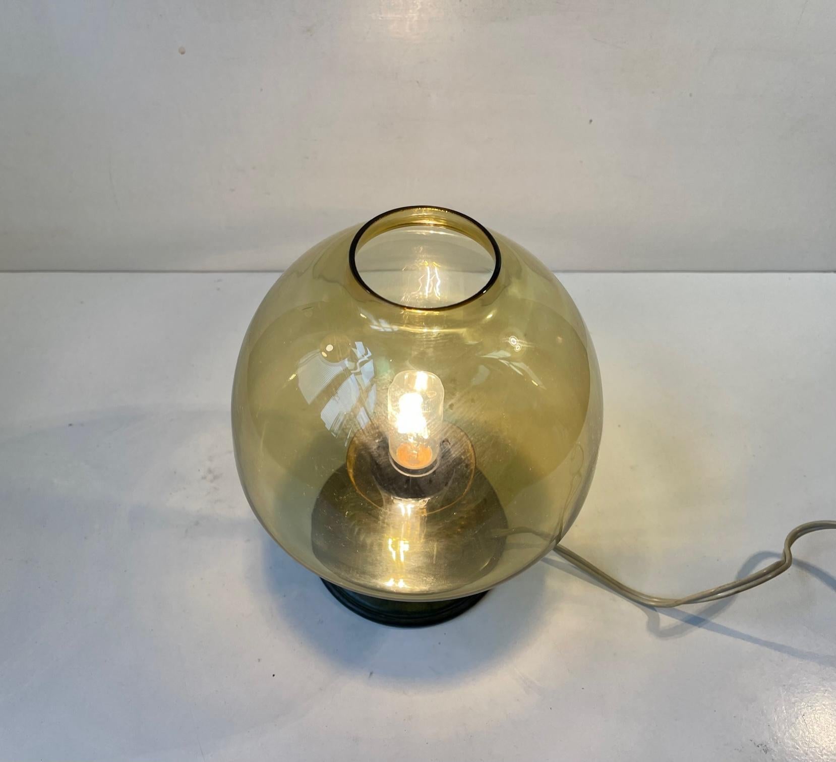 small bronze lamp