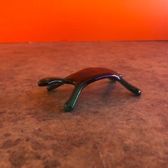 Small Art Glass Turtle Sculpture