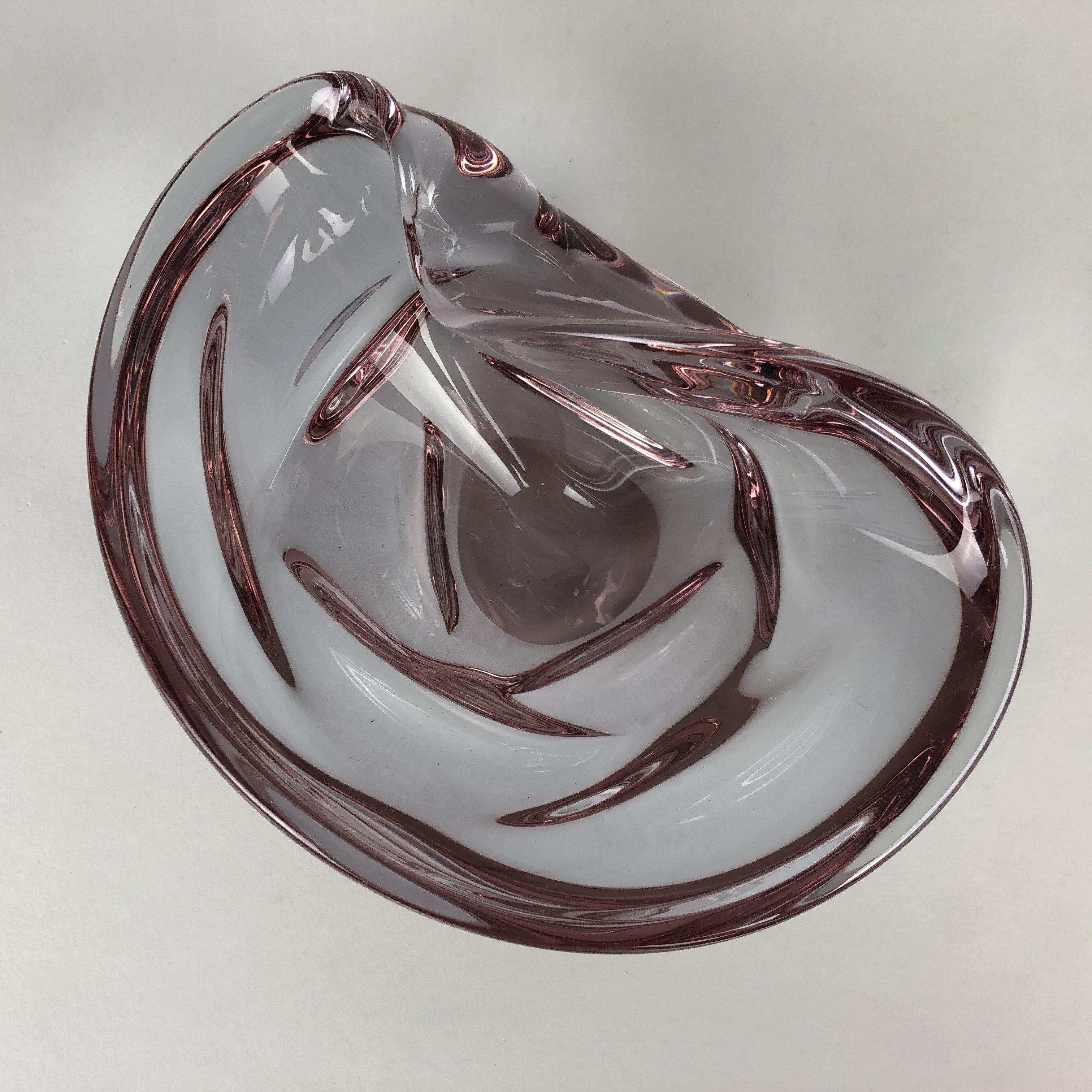 Mid-Century Modern Small Art Glass Vintage Bowl, 1960s For Sale