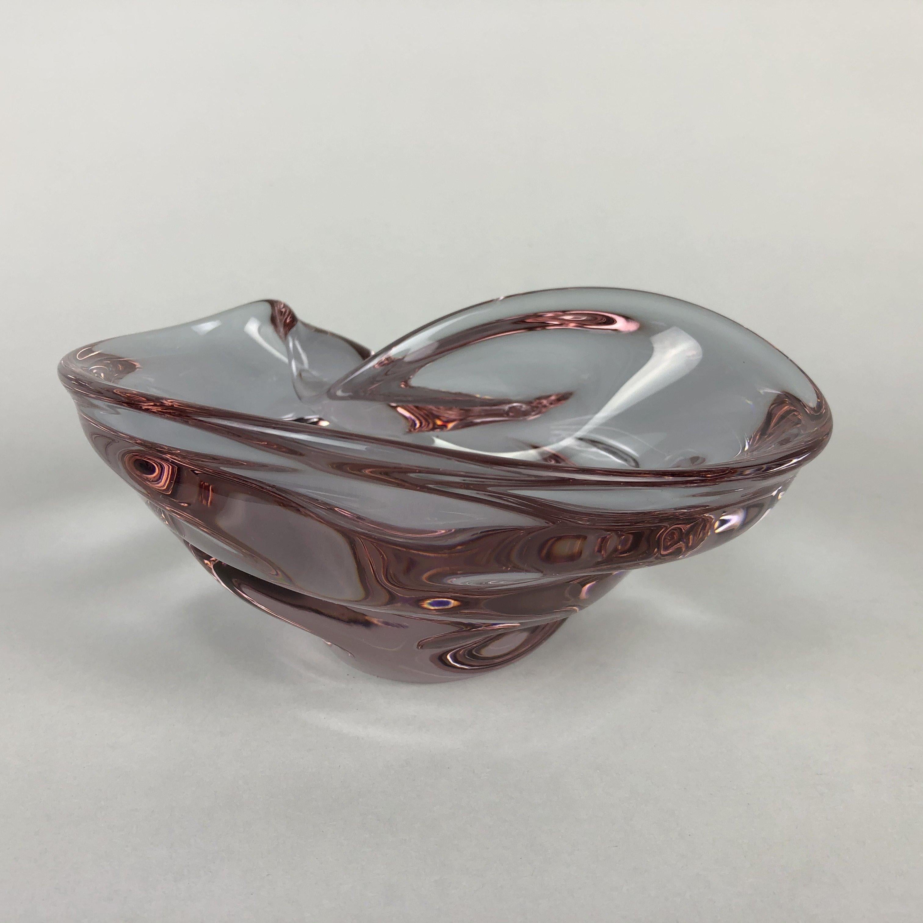 Small Art Glass Vintage Bowl, 1960s In Good Condition For Sale In Praha, CZ