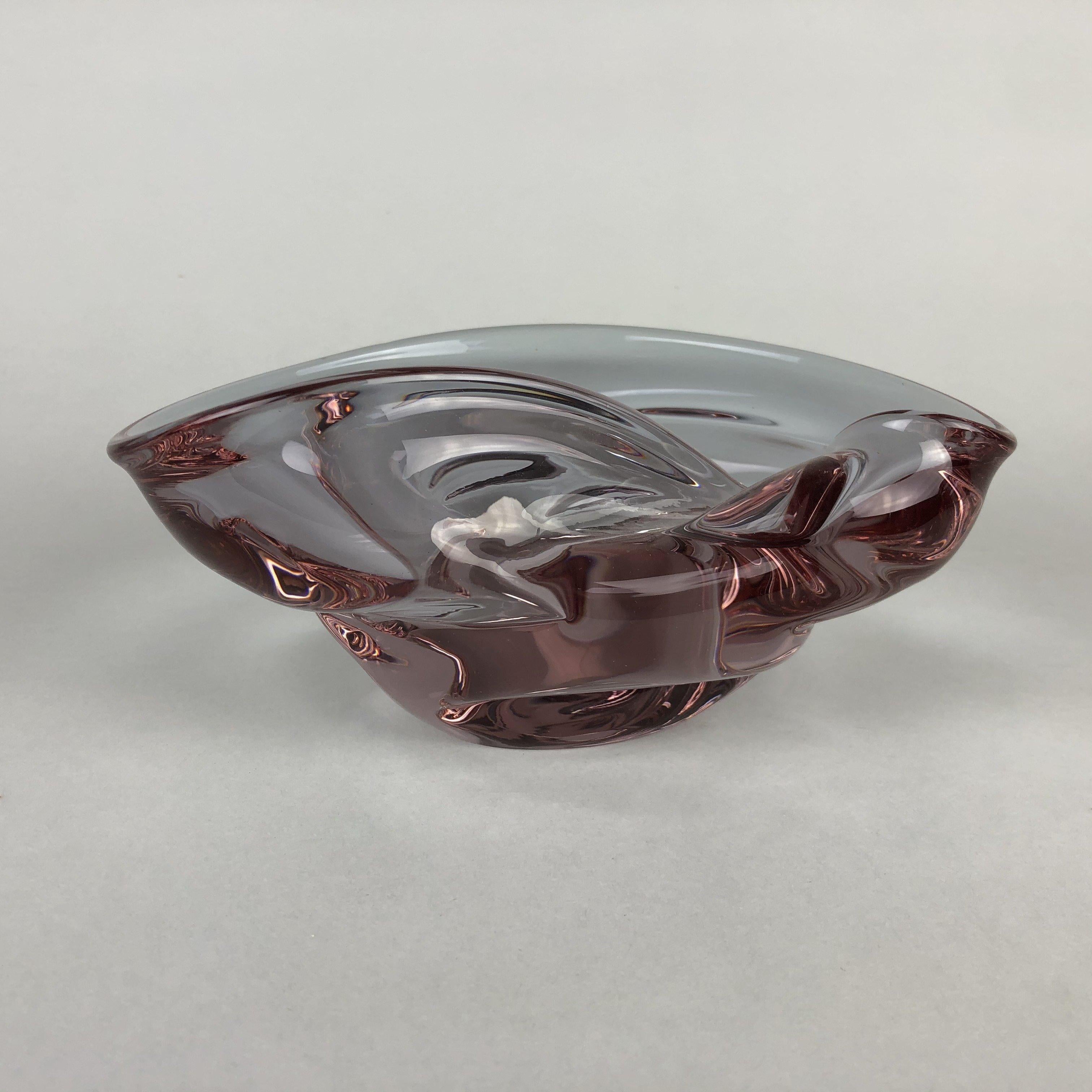 20th Century Small Art Glass Vintage Bowl, 1960s For Sale