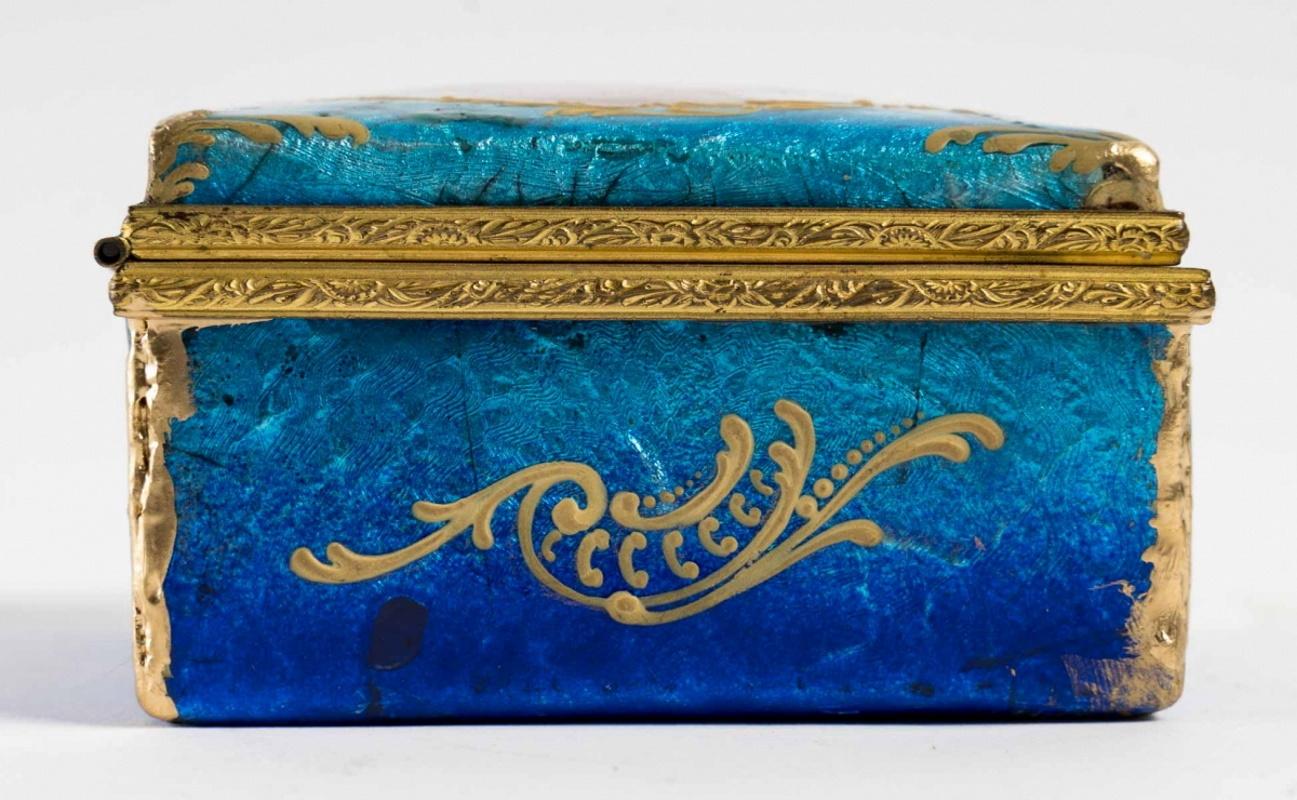 Small Art Nouveau Jewellery Box Signed H. Doublet In Good Condition In Saint-Ouen, FR