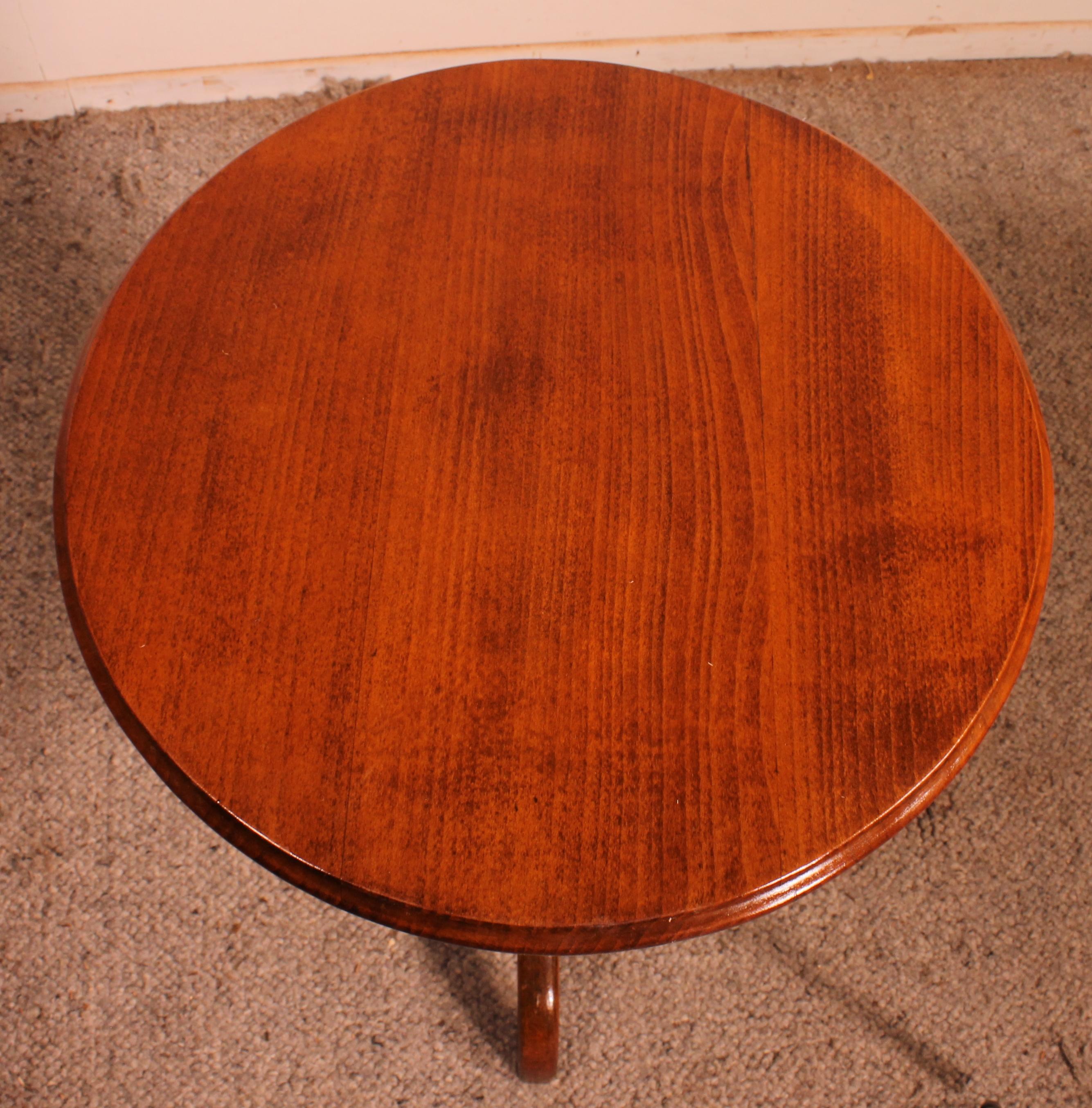 Small Art Nouveau Pedestal Table, Early 20th Century 1