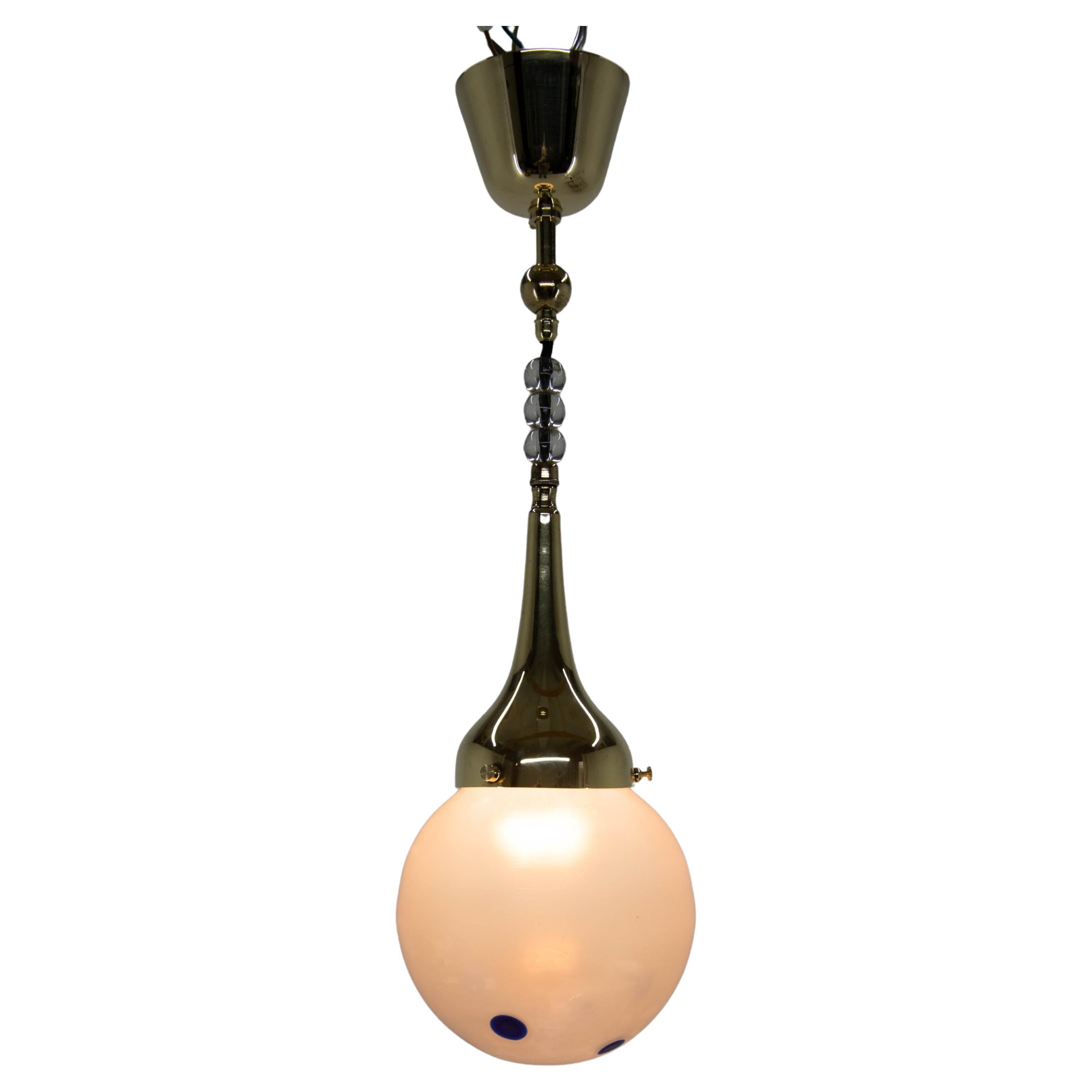 Petite suspension Art Nouveau des années 1920, en parfait état