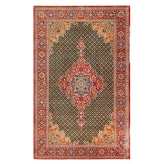 Piccolo Tappeto in seta persiana Greene & Greene Greene Fine Luxurious Vintage Qum 4'4" x 6'10"