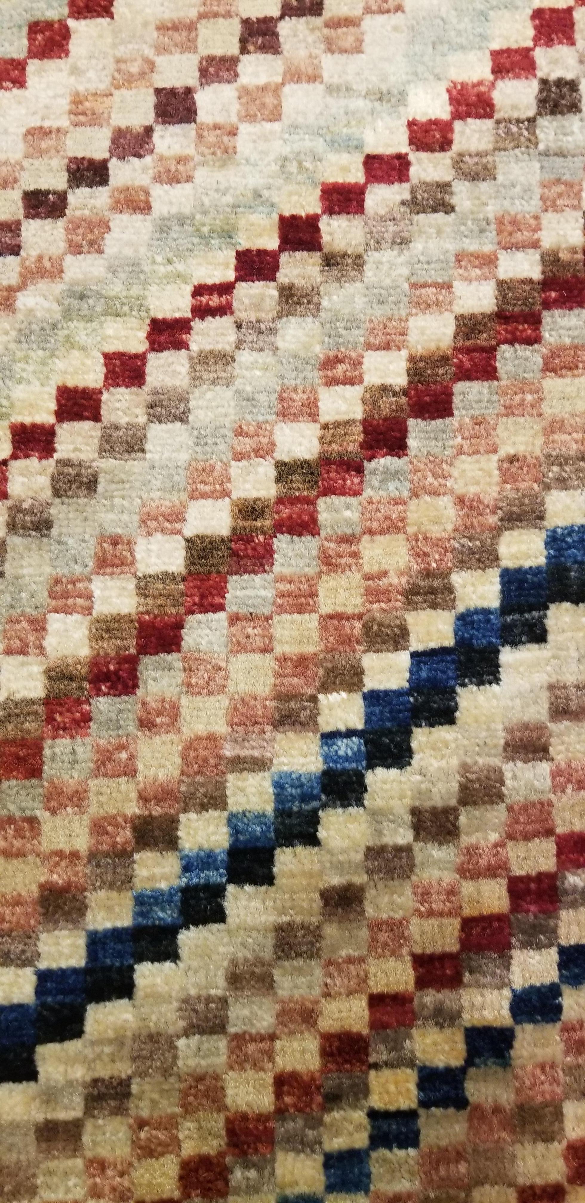 Small Asian Bedside Carpet from Afghanistan, Colorful / 321 In New Condition For Sale In Orlando, FL
