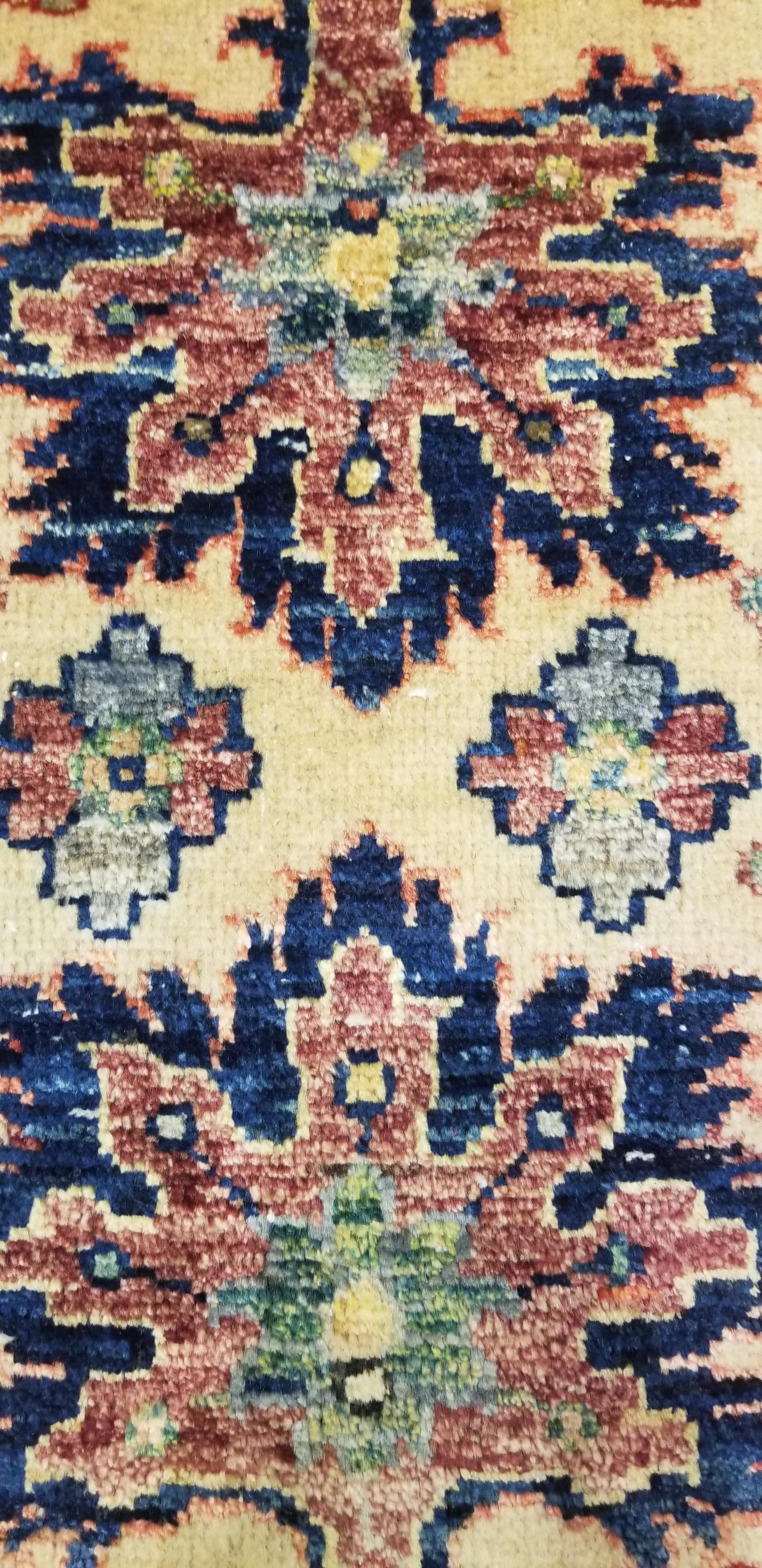 Small Asian Bedside Rug from Afghanistan, Colorful / 315 In New Condition For Sale In Orlando, FL