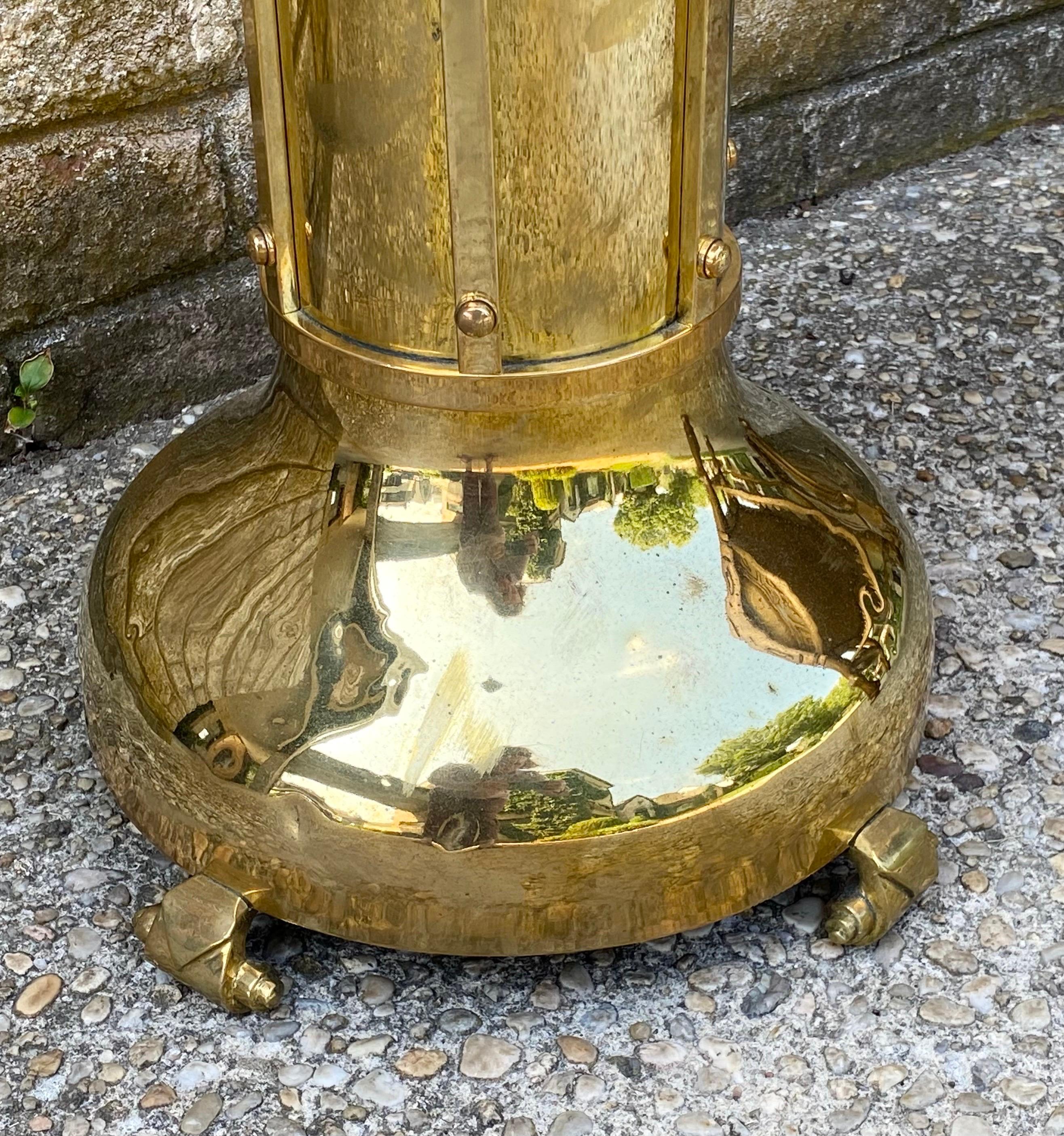 Small Austrian Secessionist Style Brass Side Table For Sale 1