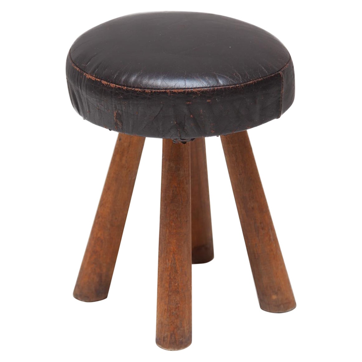Small Authentic Stool, France 1930s