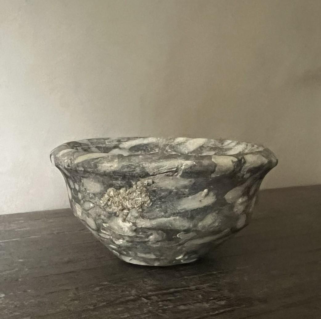 18th Century and Earlier Small Bactrian Mottled Marble Cup