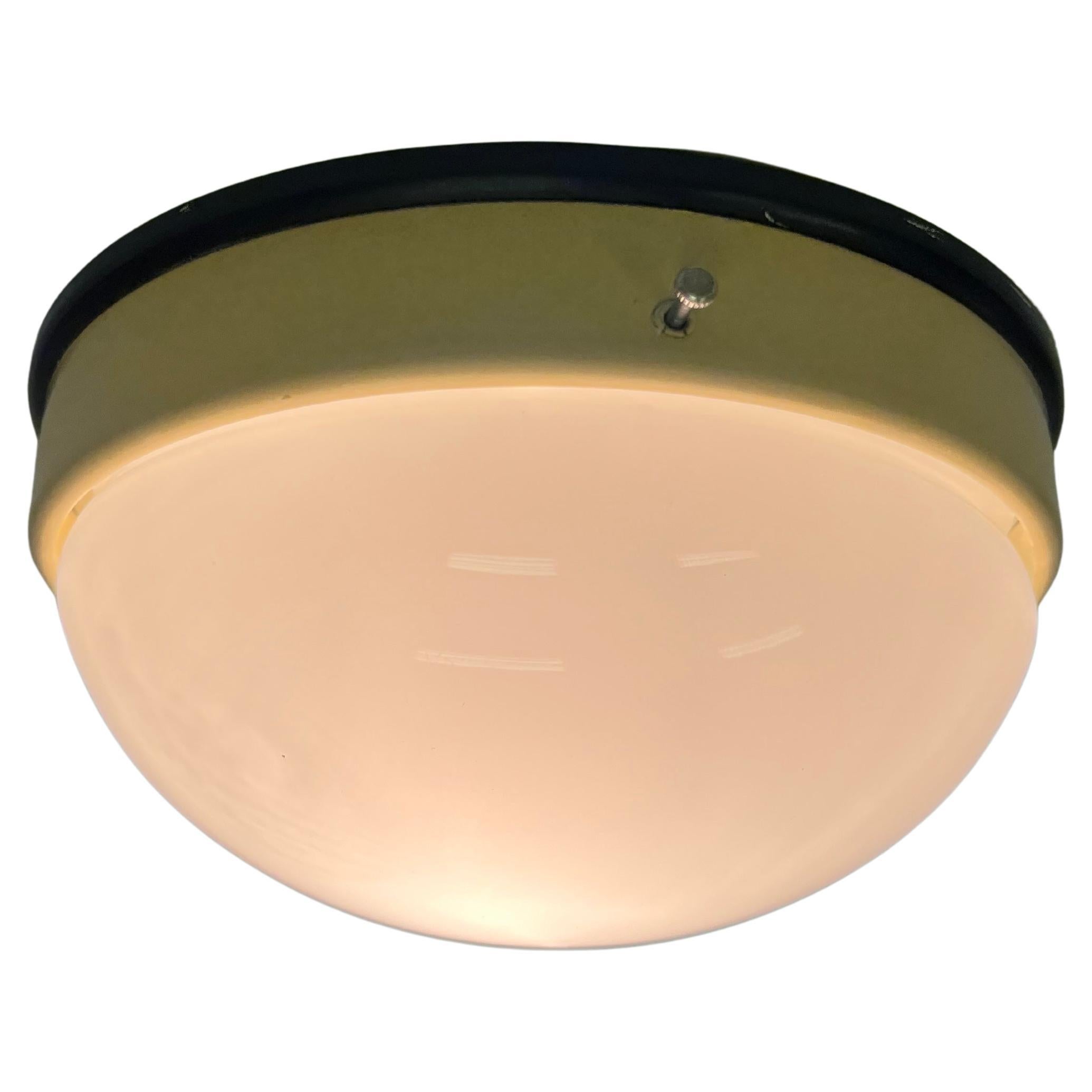 Small Bakelite Bauhaus ceiling light or Flush Mount, wall lamp - 1940s For Sale