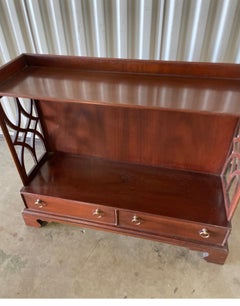 Vintage Baker Furniture Chippendale Whatnot with Fretwork, 1970s