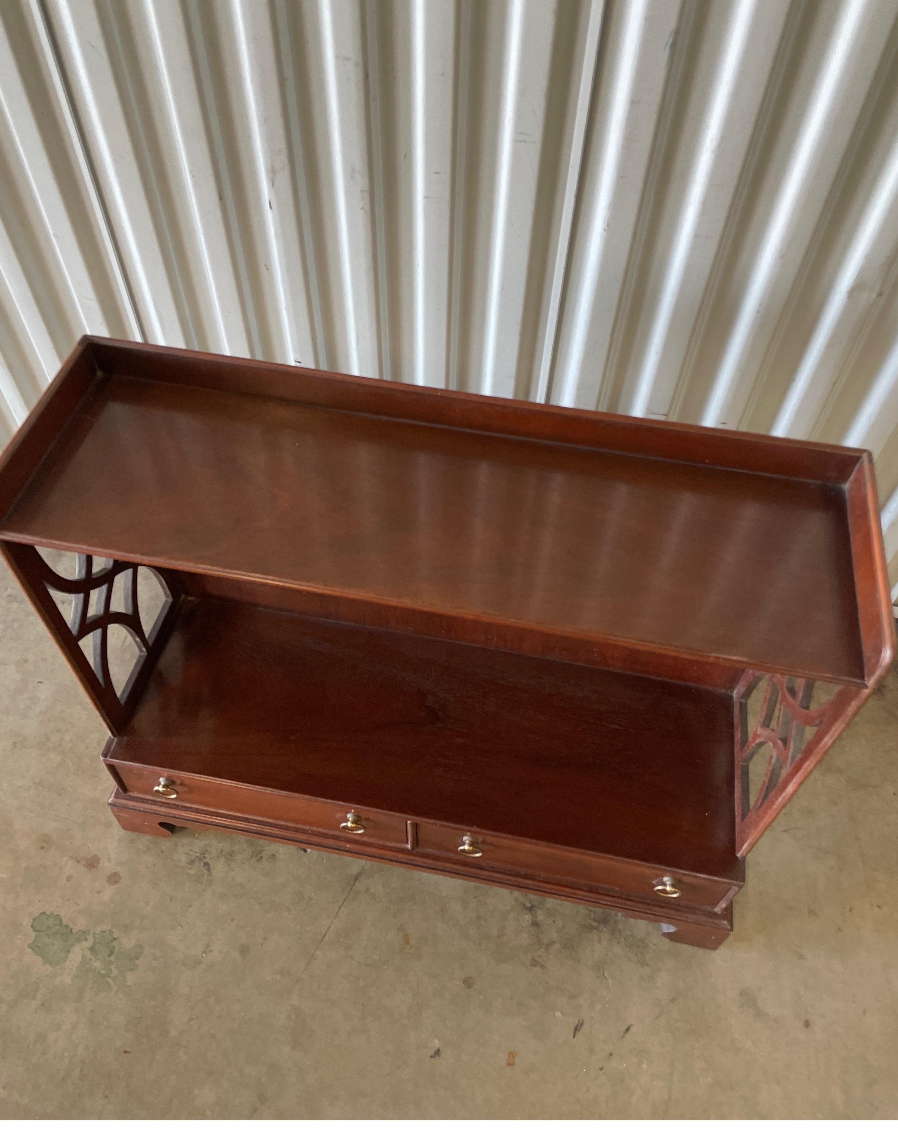 American Small Baker Furniture Co. Chippendale Style Whatnot For Sale