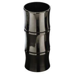 Small Bamboo Metal Vase, 1970s