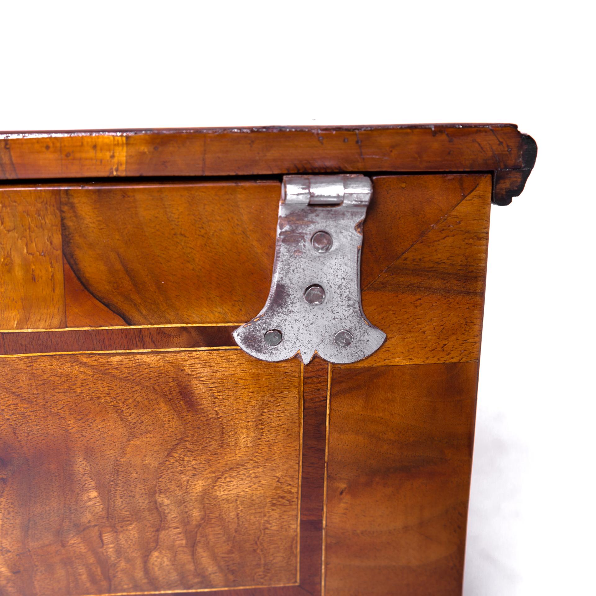 Ivory Small Baroque Writing Desk with Inlay and Incrustation, 18th Century For Sale