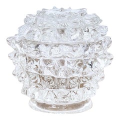 Small Barovier Glass Jar with Lid