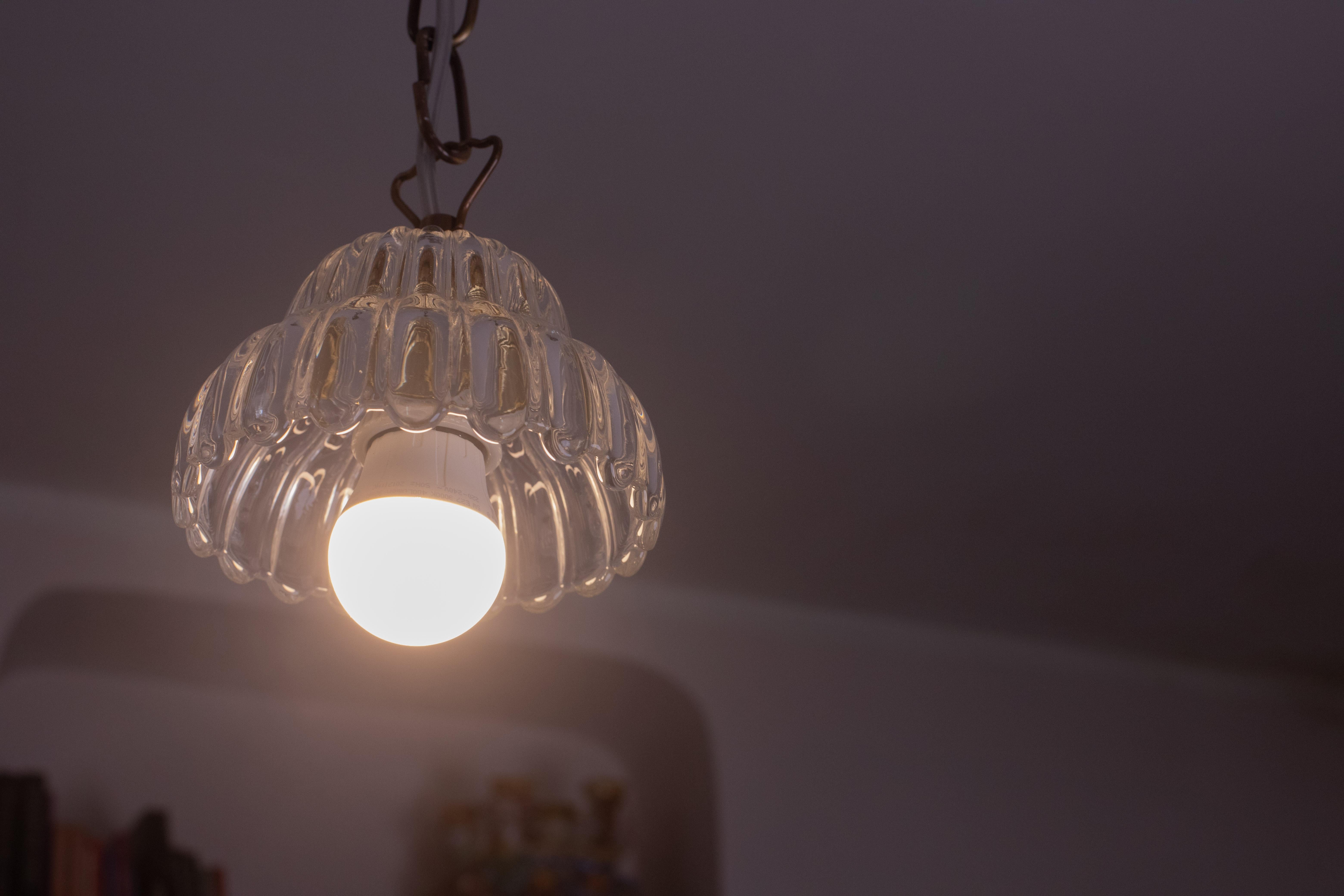 Small Barovier and Toso Pendant Light, 1950s In Good Condition For Sale In Roma, IT