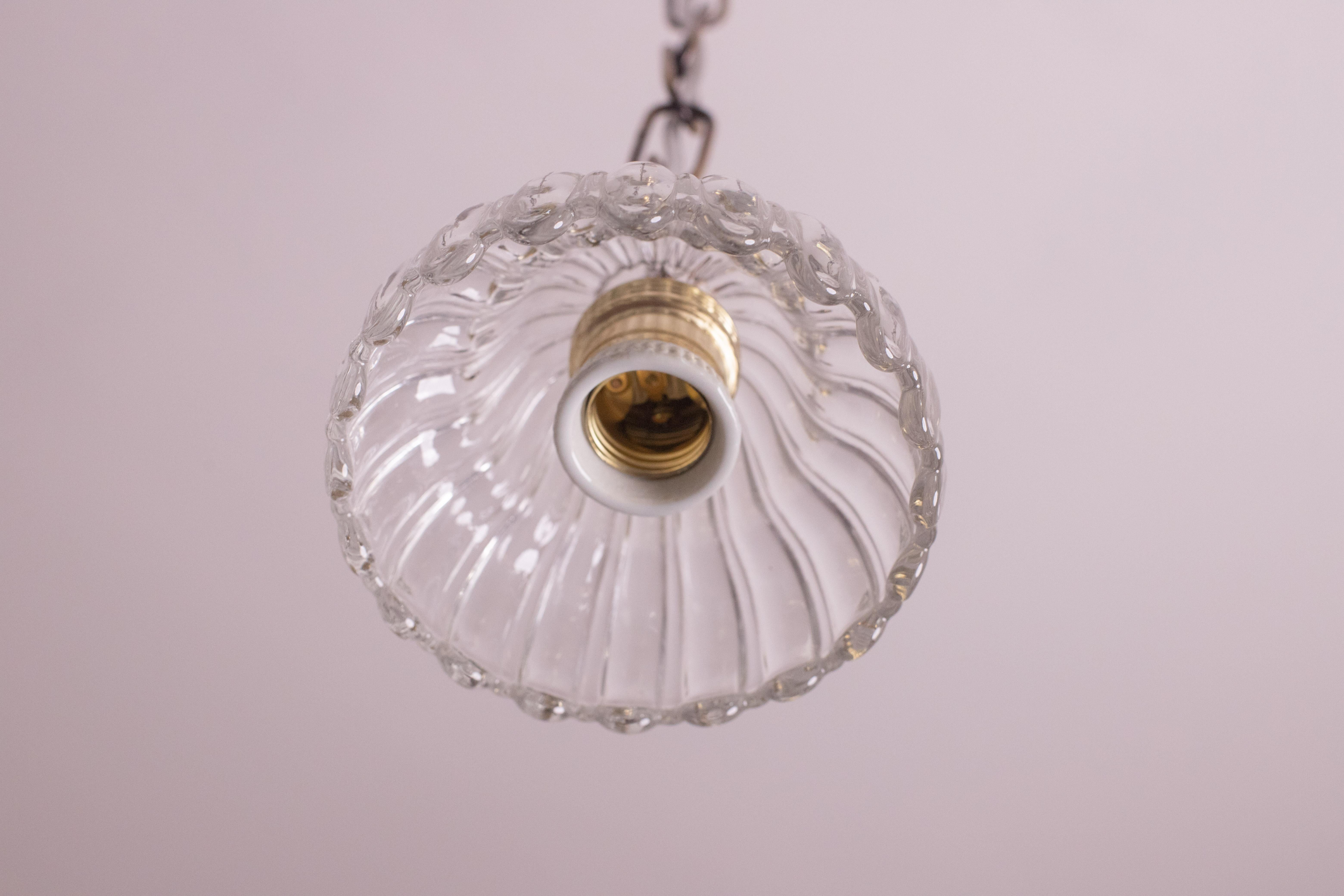 Small Barovier and Toso Pendant Light, 1950s For Sale 1