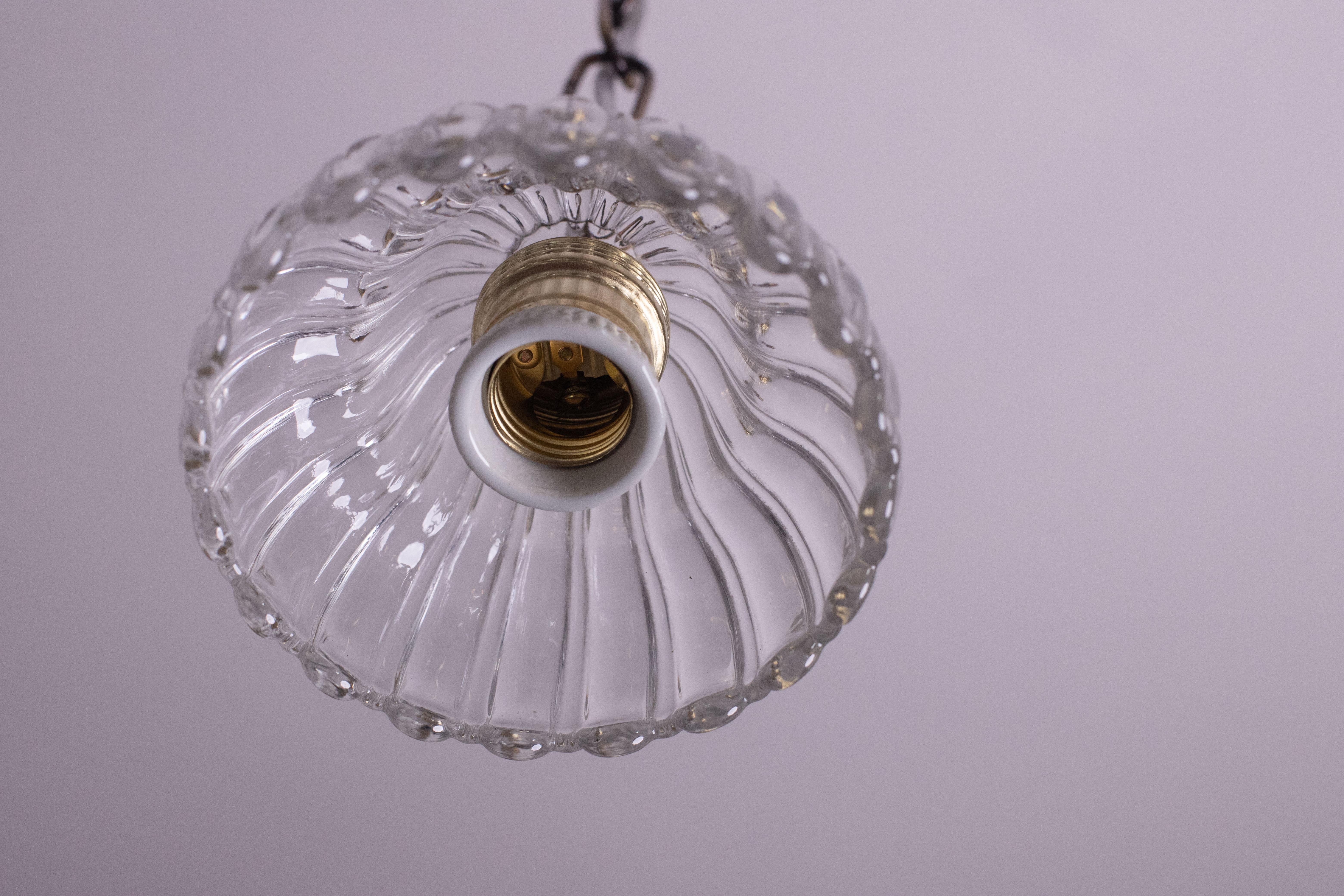 Small Barovier and Toso Pendant Light, 1950s For Sale 2