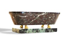 Small Bath, Red Levanto Marble