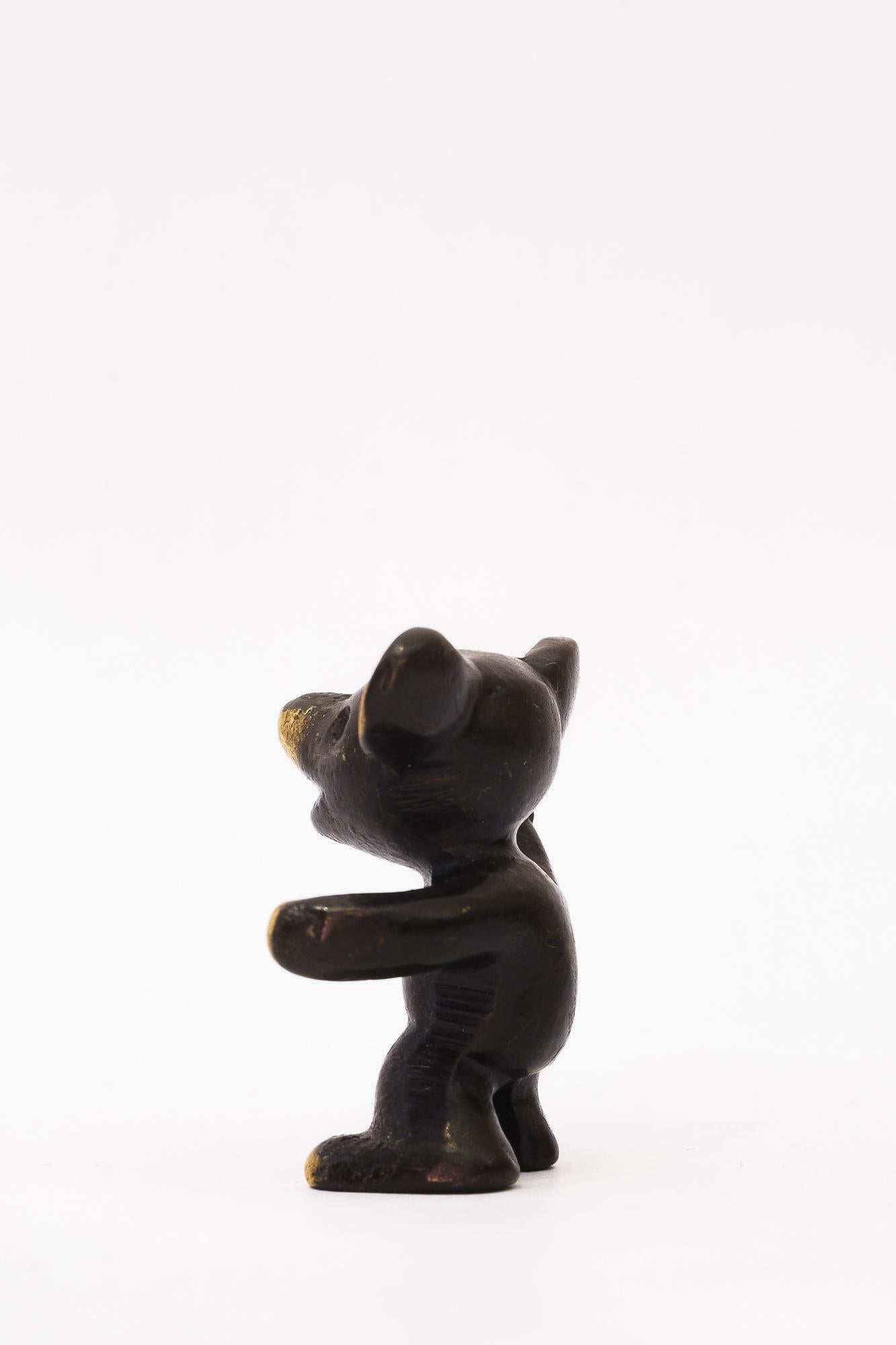 Annerito Statuetta di orso di Walter Bosse Vienna, anni '50 circa in vendita