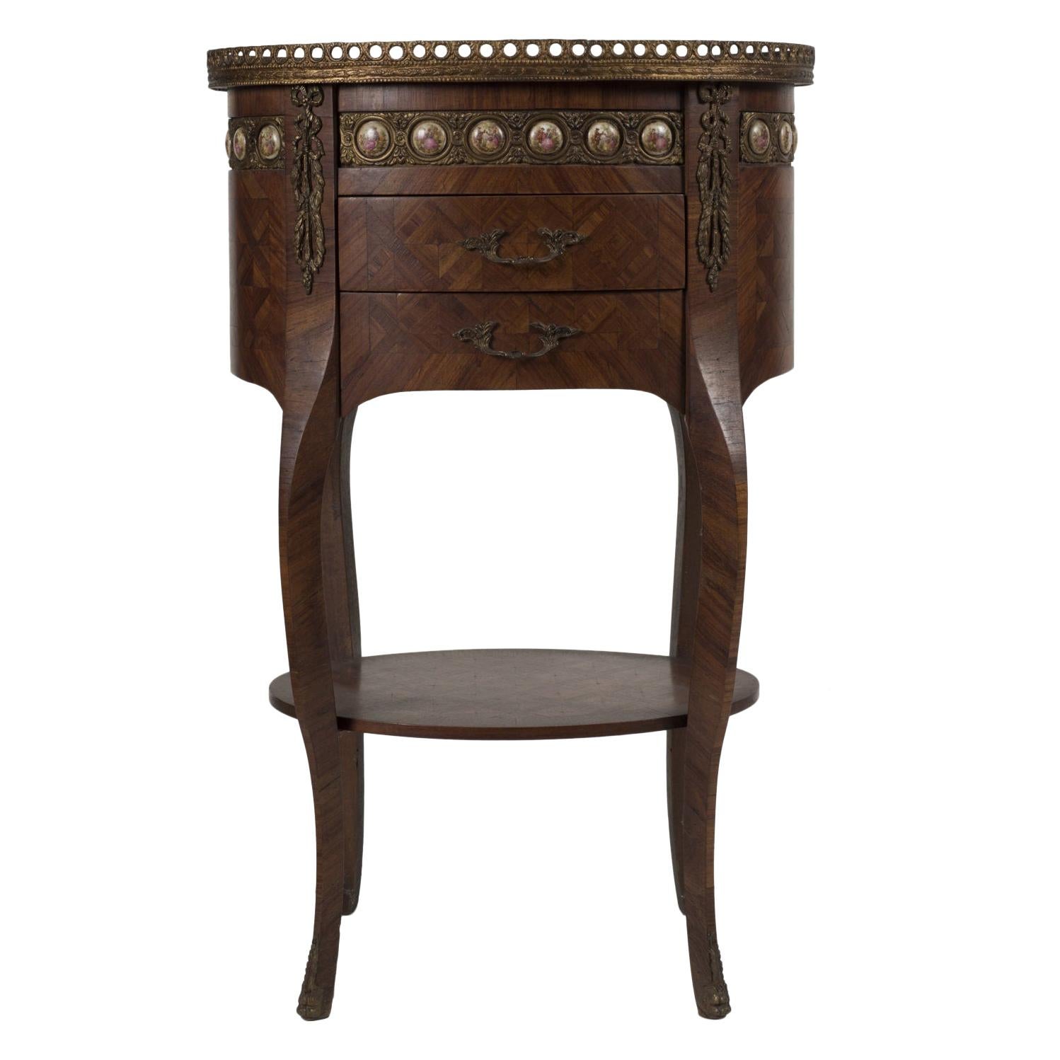 Small Bedside Table by Italian Manufacture, 19th Century For Sale