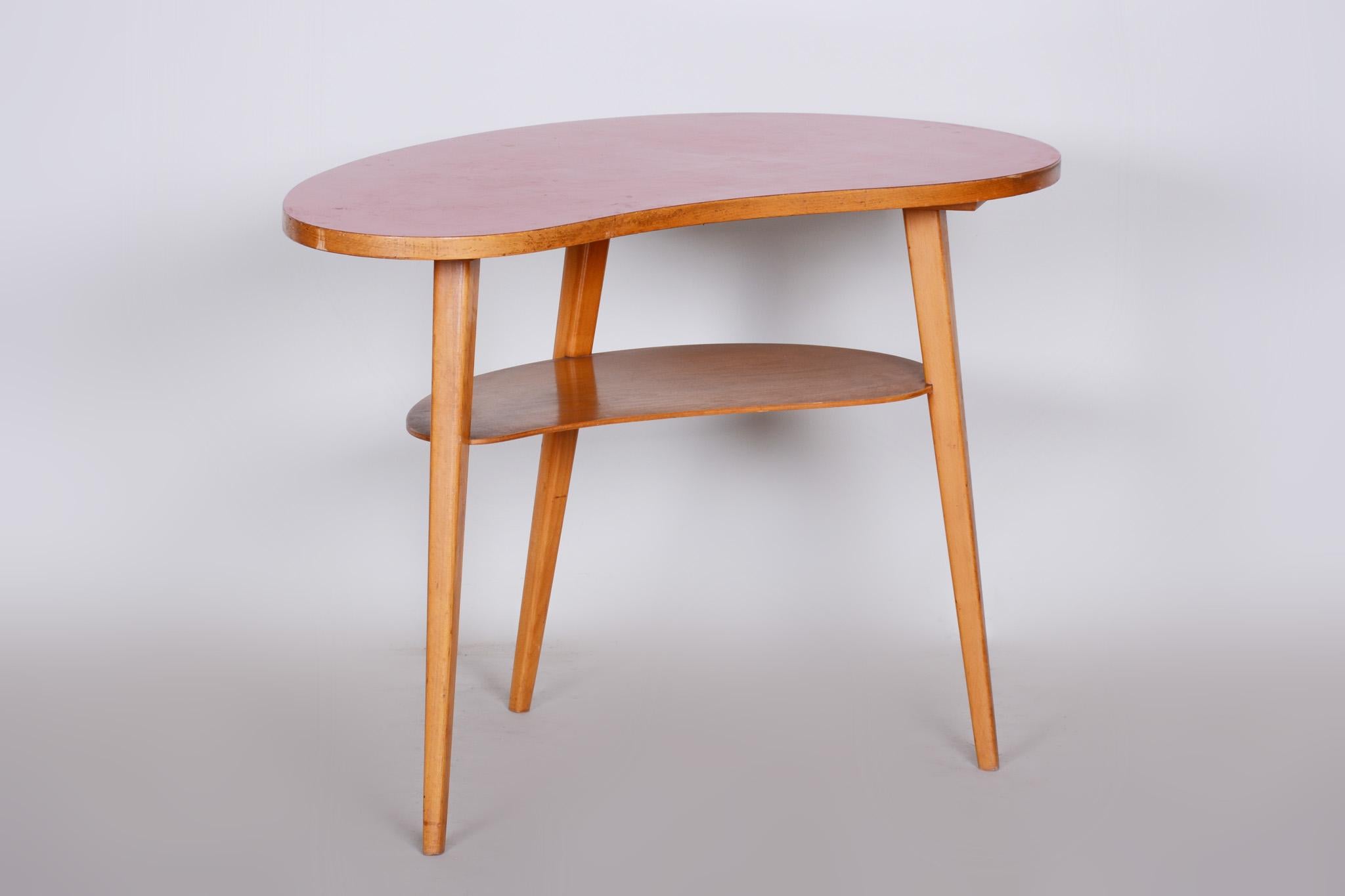 small beech side table
