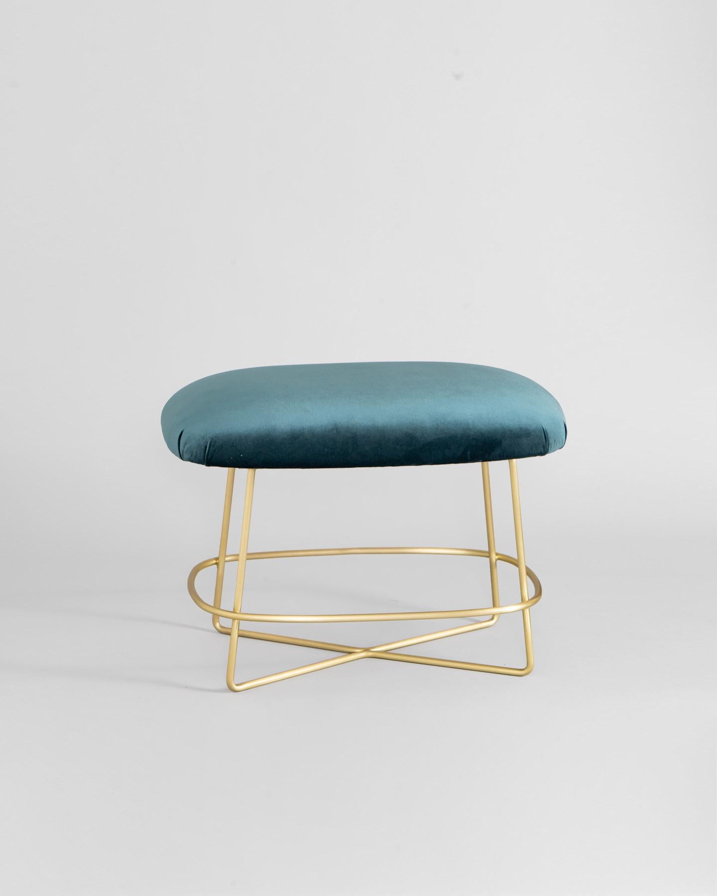 Small Bench by GIROTTI ENRICO
Dimensions: W 65 x D 43 x H 49 cm
Materials: Steel, Upholstery.
Weight: 8 Kg. 

Enrico Girotti is an industrial designer who has found in the word “maker” his most authentic form of expression. Graduated in Industrial
