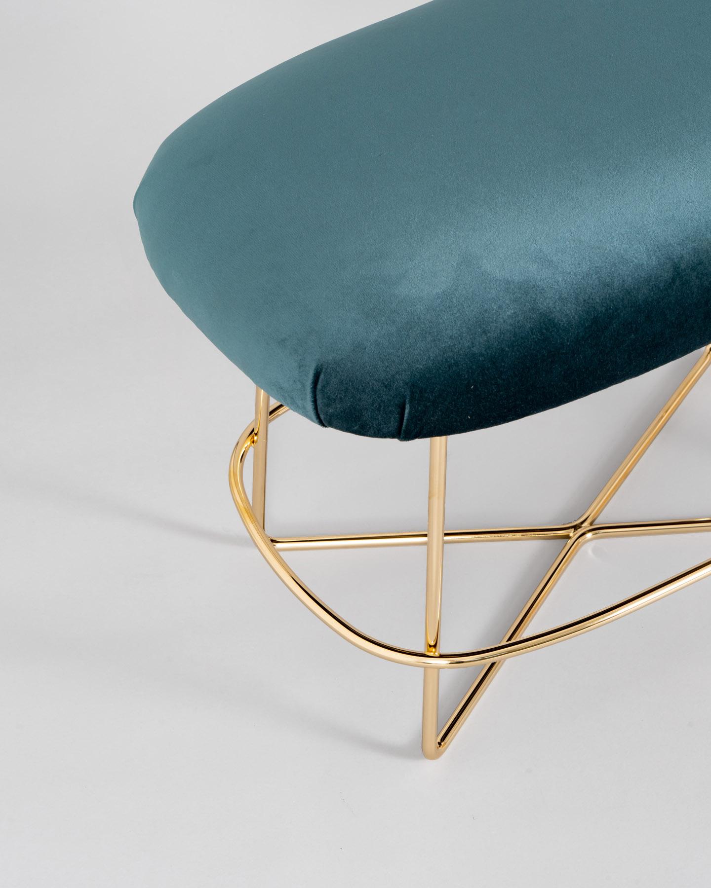 Post-Modern Small Bench by GIROTTI ENRICO For Sale