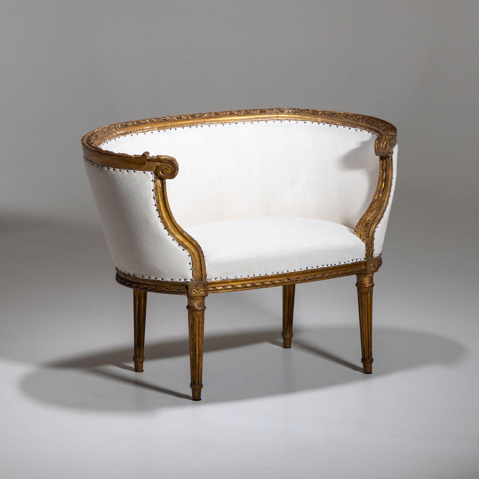 Small Bench in Louis XVI style, 19th Century 1