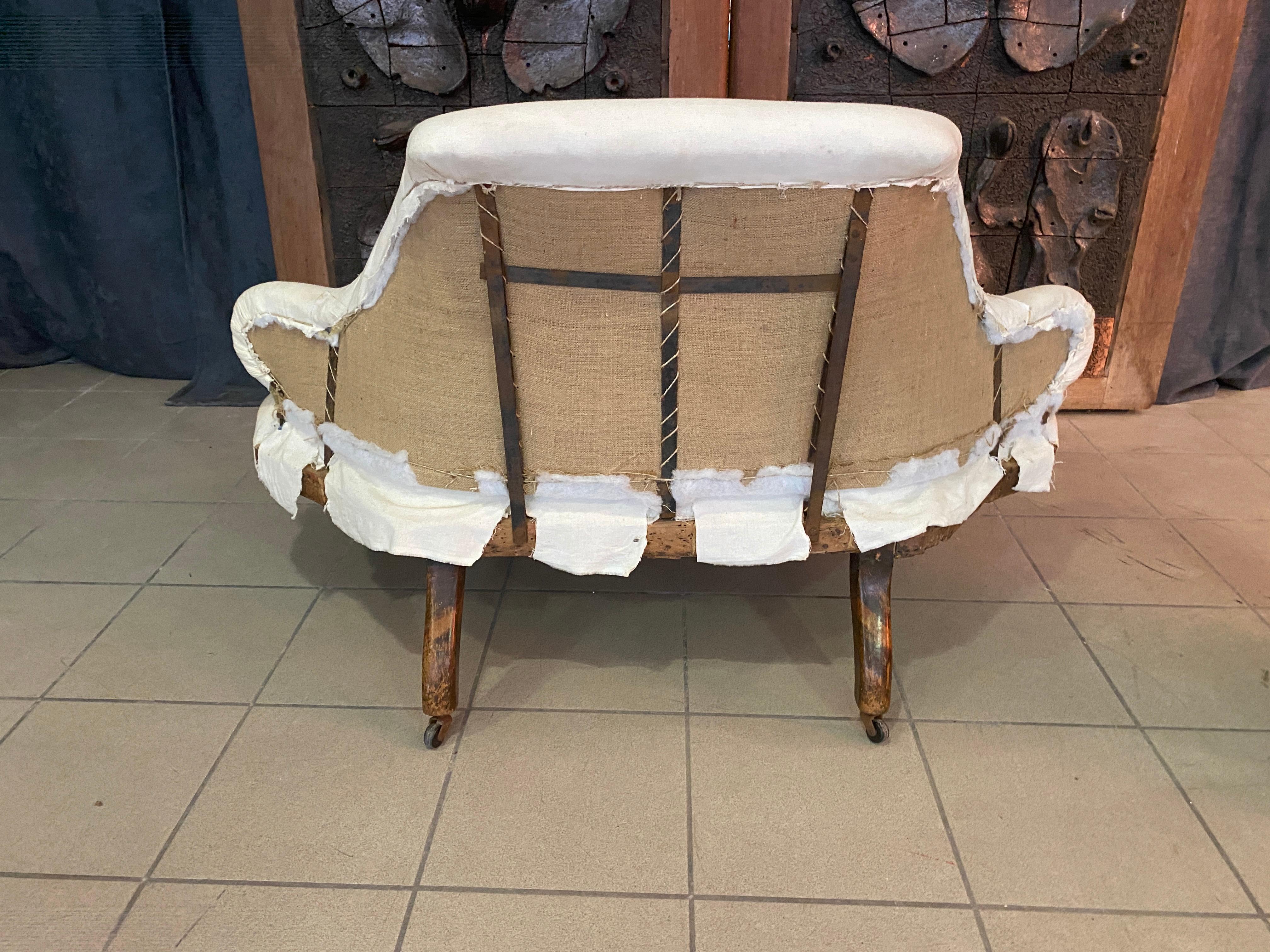 Small Bench Napoleon III Period, Being Restored For Sale 1