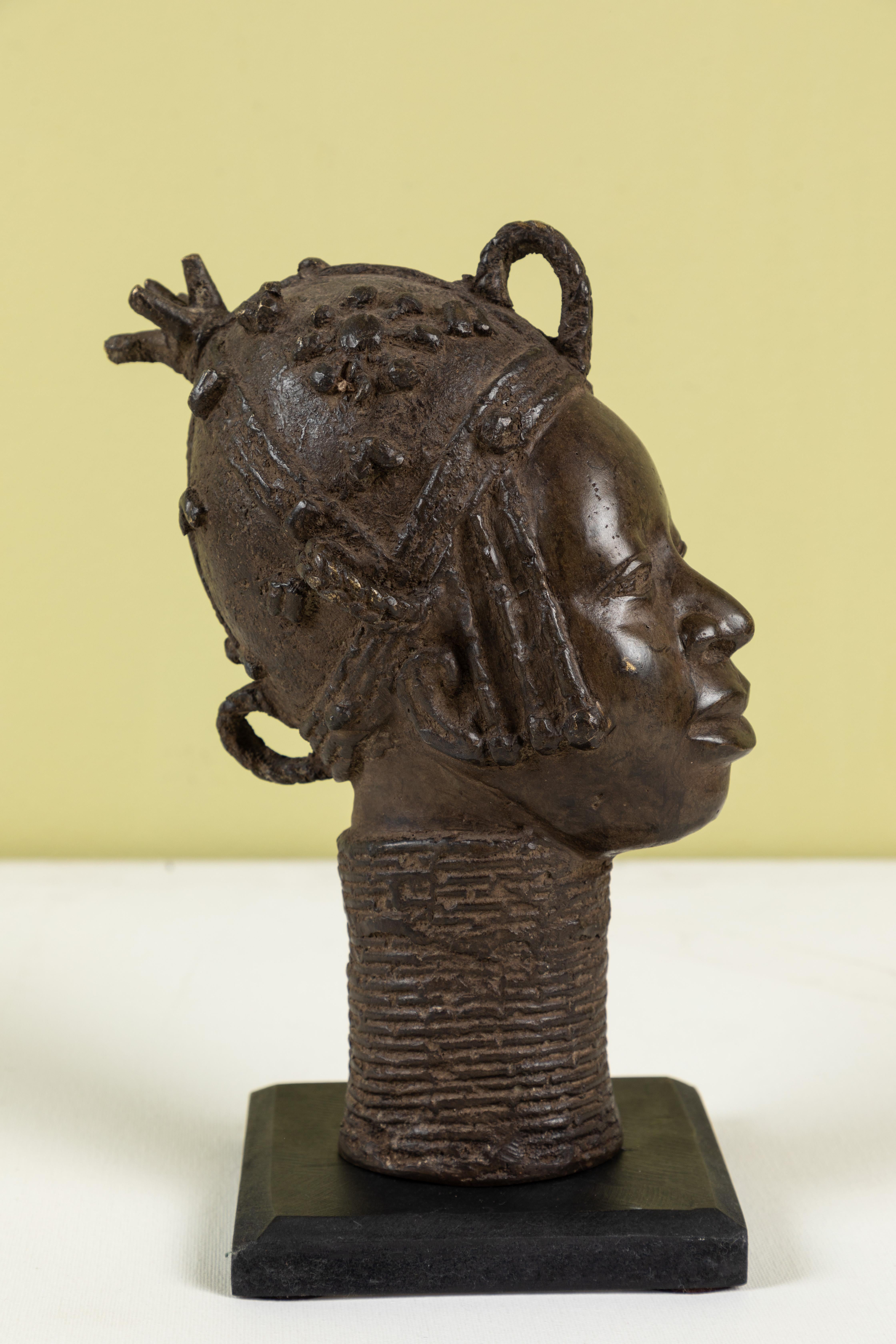 benin bronze head for sale