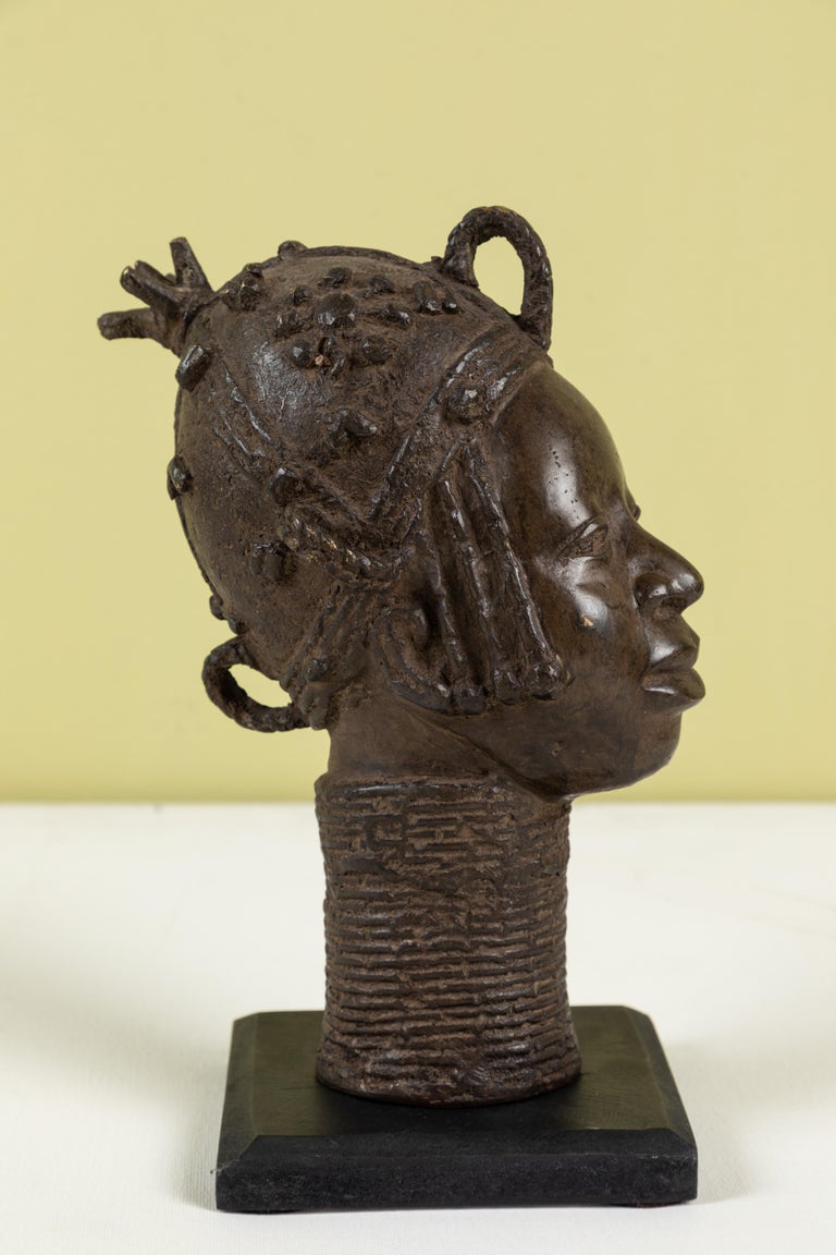 Small Benin Bronze Head For Sale at 1stDibs