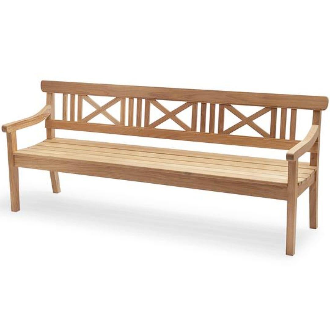 Small Bernt Santesson Outdoor 'Drachmann 120' Teak Bench for Skagerak For Sale 3