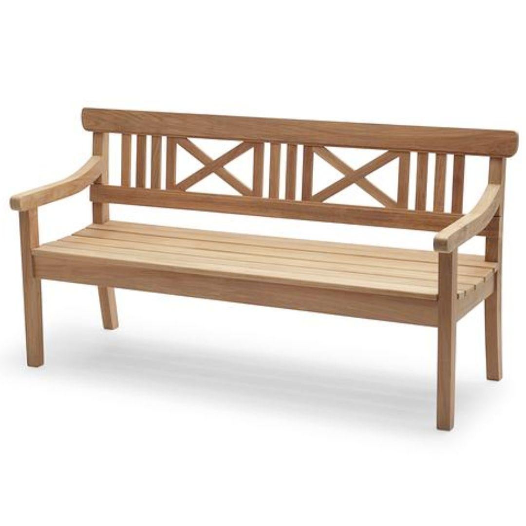 Contemporary Small Bernt Santesson Outdoor 'Drachmann 120' Teak Bench for Skagerak For Sale