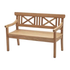 Small Bernt Santesson Outdoor 'Drachmann 120' Teak Bench for Skagerak