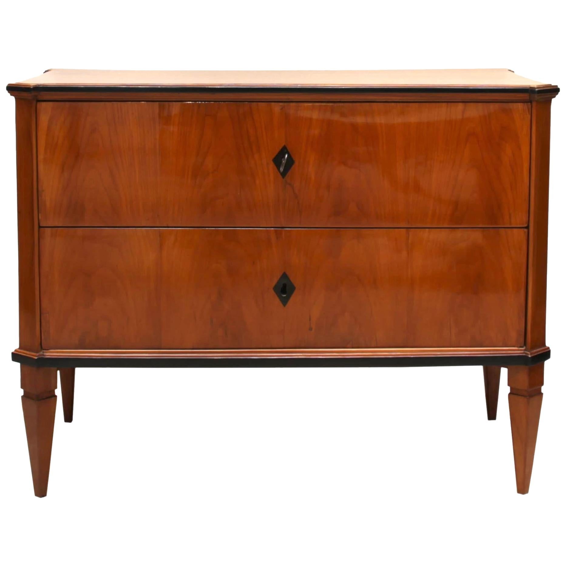 Small Biedermeier Commode, Cherry Veneer, South Germany, circa 1820