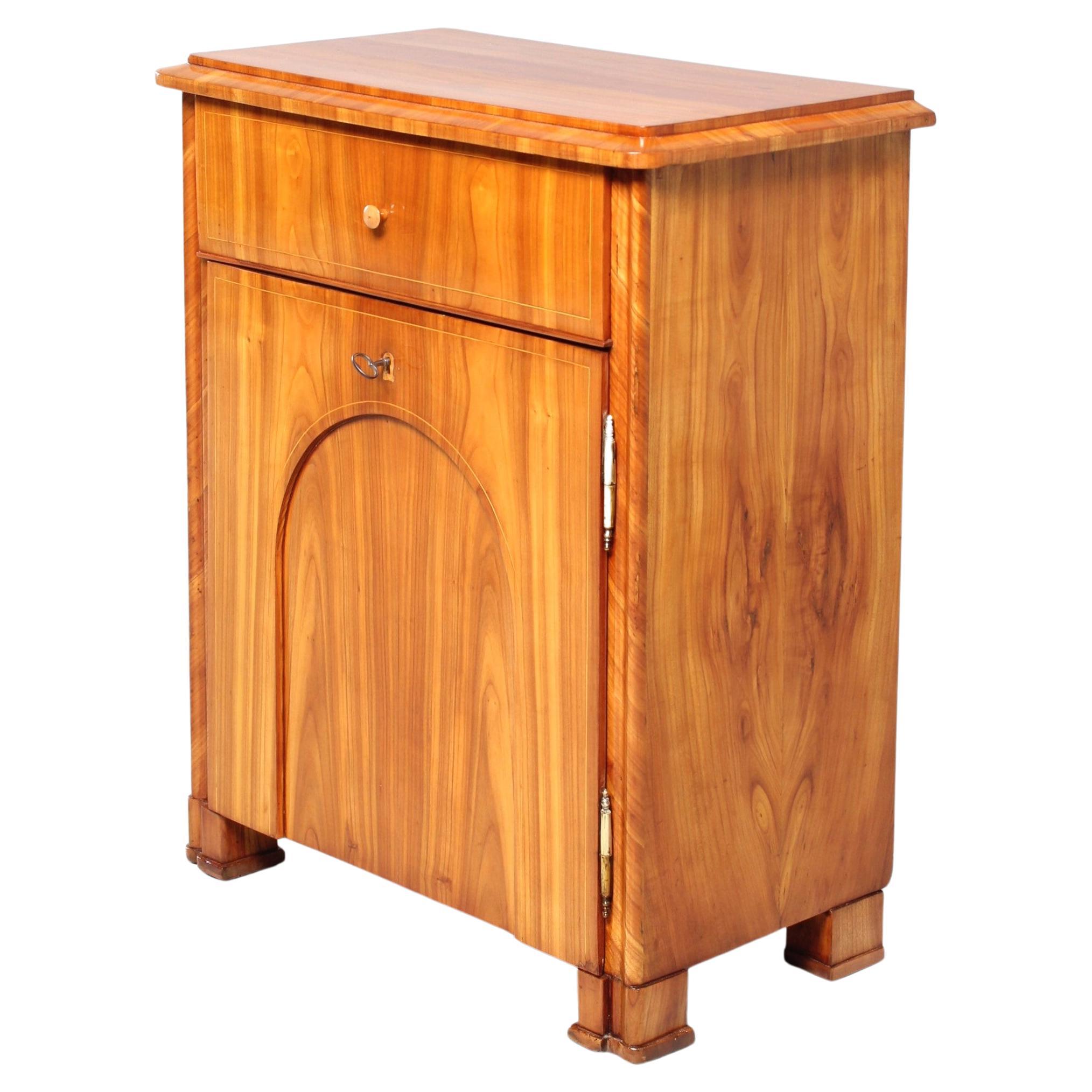 Kleines Biedermeier Sideboard, Truhe, Kirsche, um 1830